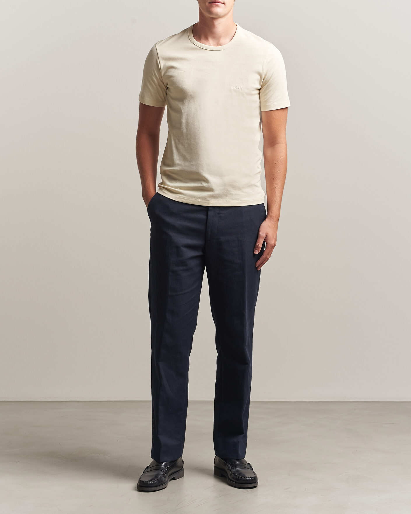 Uomini | T-shirt | BOSS BLACK | 3-Pack Crew Neck T-Shirt White/Beige/Grey