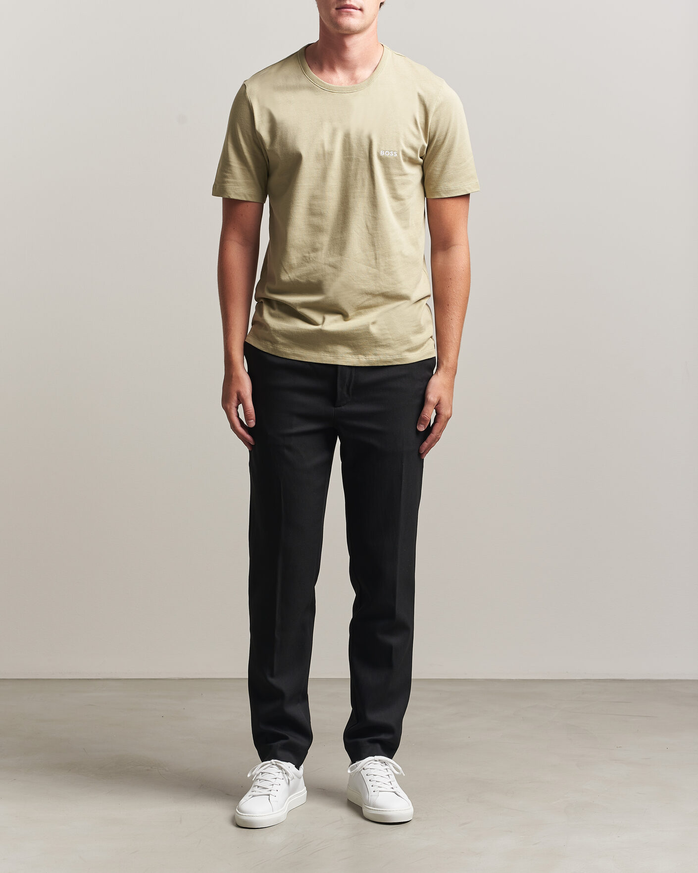 Uomini | T-shirt | BOSS BLACK | 3-Pack Crew Neck T-Shirt Green/Beige/White