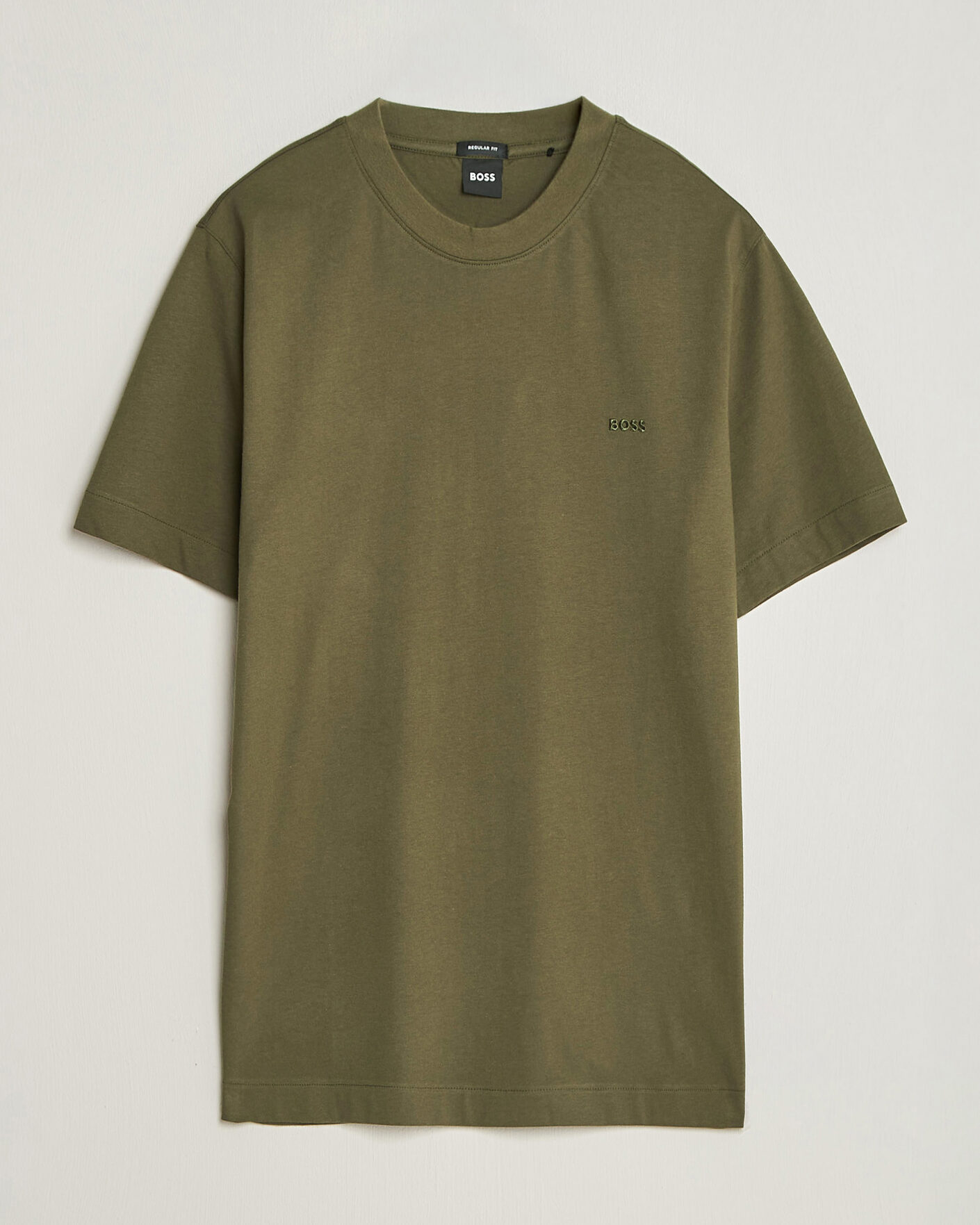 Uomini | T-shirt | BOSS BLACK | Thompson Crew Neck T-Shirt Open Green