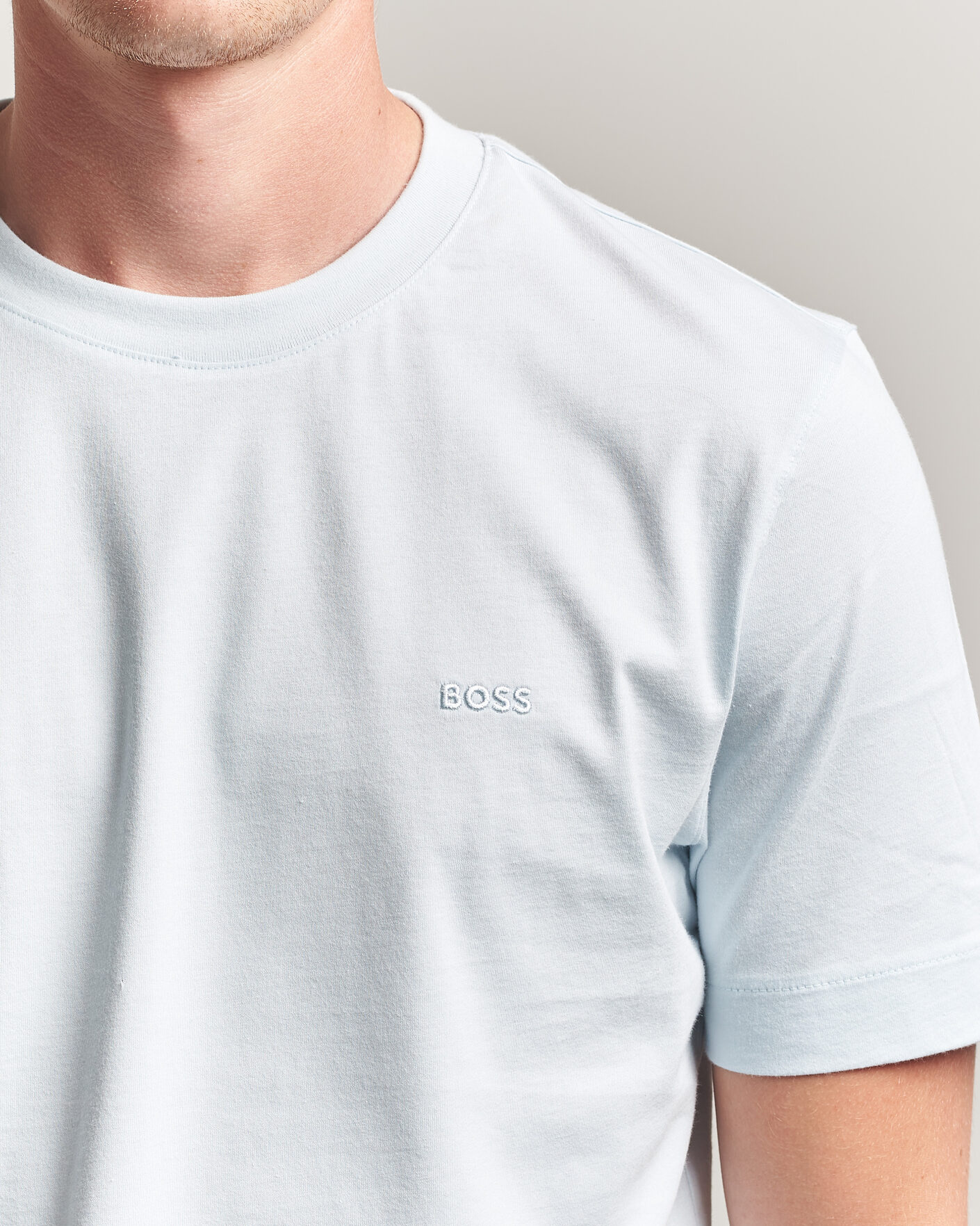 Uomini | T-shirt | BOSS BLACK | Thompson Crew Neck T-Shirt Open Blue