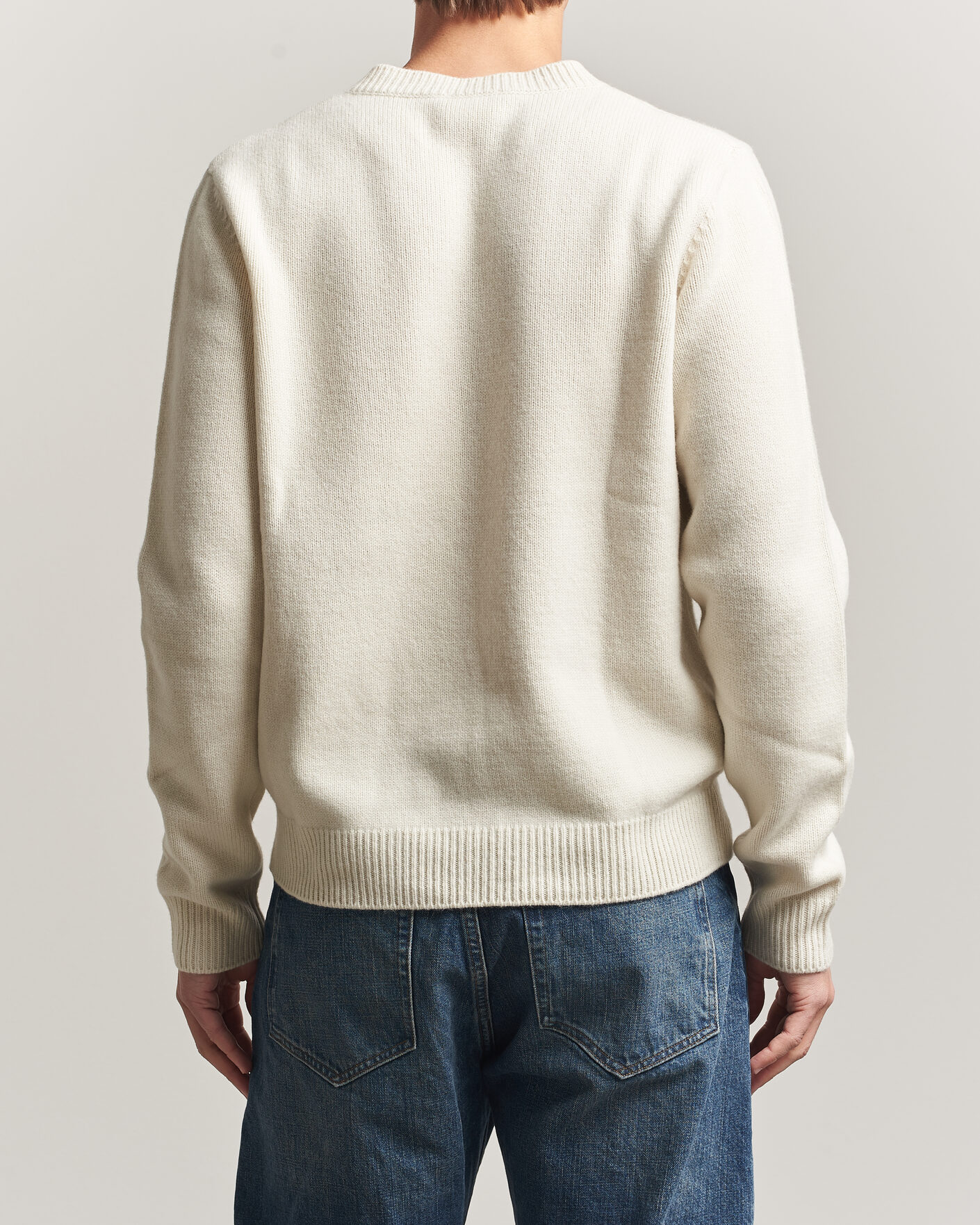 Uomini | Maglieria | A.P.C. | Edmond Wool Knitted Sweater Ecru