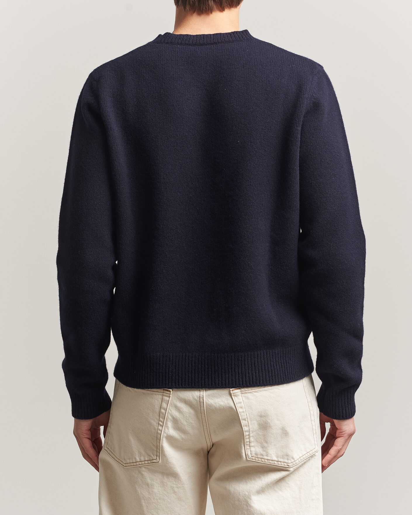 Uomini | Maglieria | A.P.C. | Edmond Wool Knitted Sweater Dark Navy