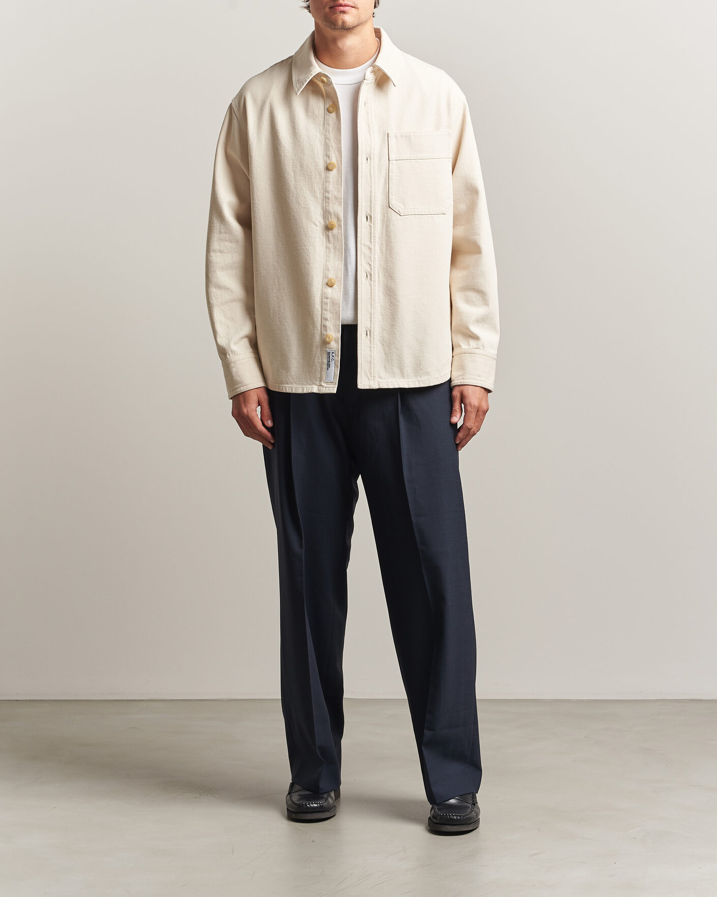 Uomini | Camicie | A.P.C. | Basile Overshirt Off White