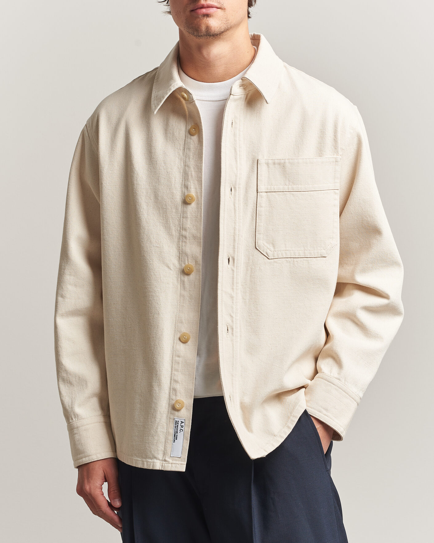 Uomini | Camicie | A.P.C. | Basile Overshirt Off White