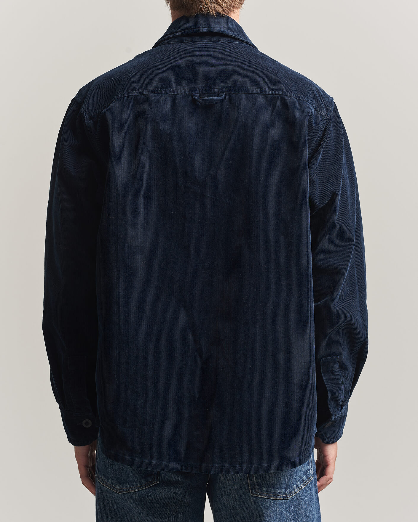 Uomini | Camicie | A.P.C. | Basile Corduroy Overshirt Dark Navy