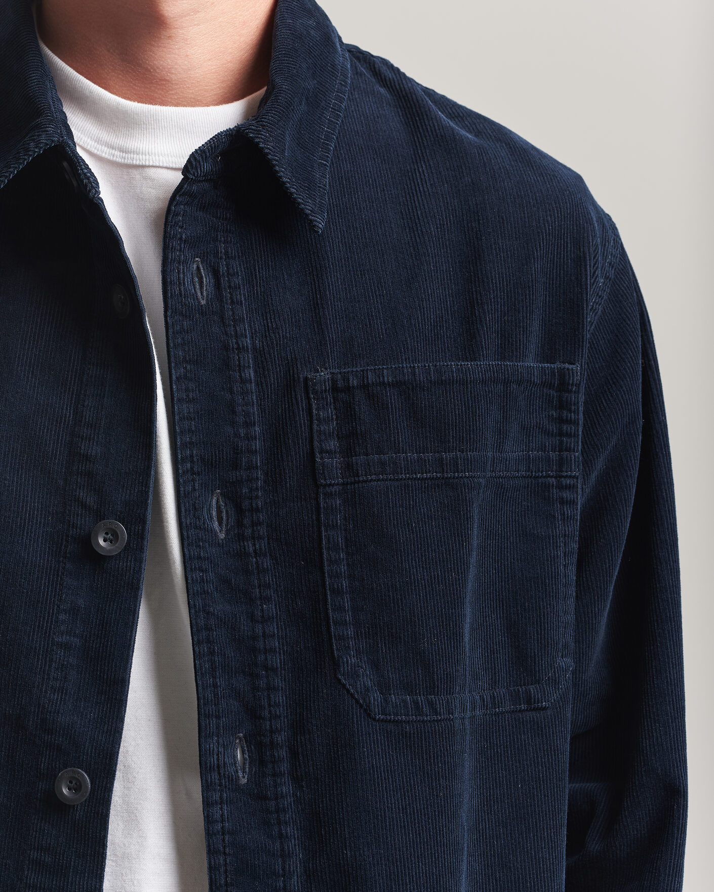 Uomini | Camicie | A.P.C. | Basile Corduroy Overshirt Dark Navy