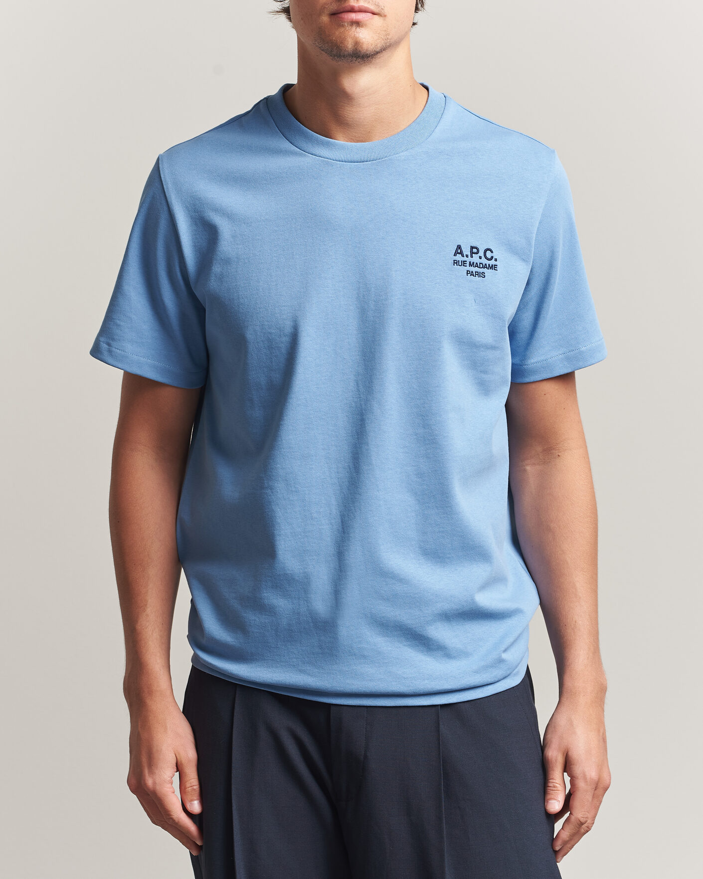 Uomini | T-shirt | A.P.C. | Rue Madame T-Shirt Light Blue