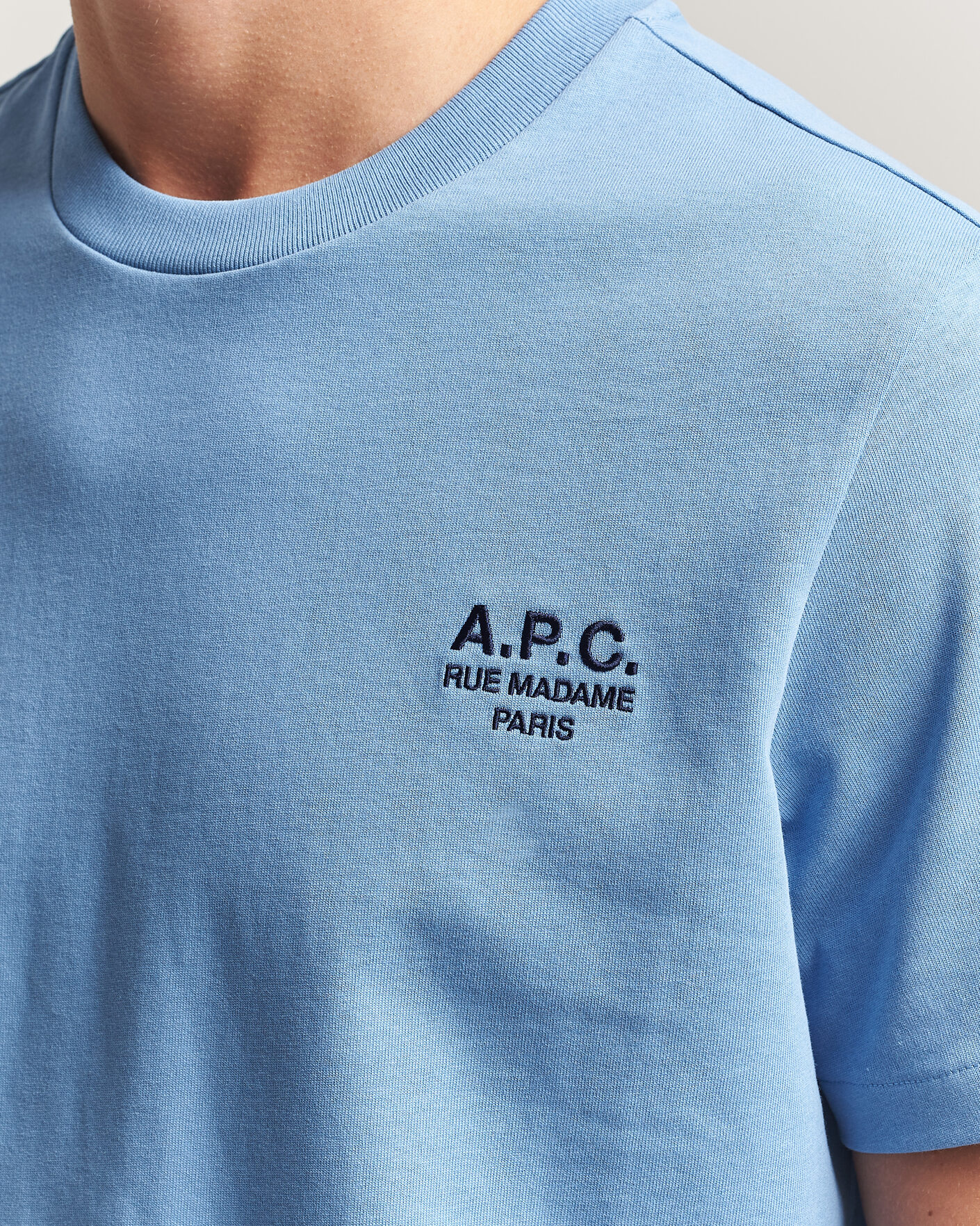 Uomini | T-shirt | A.P.C. | Rue Madame T-Shirt Light Blue