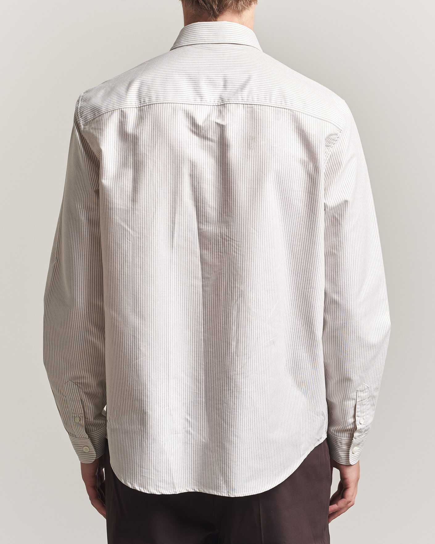 Uomini | Camicie | A.P.C. | Greg Striped Oxford Shirt Beige/White