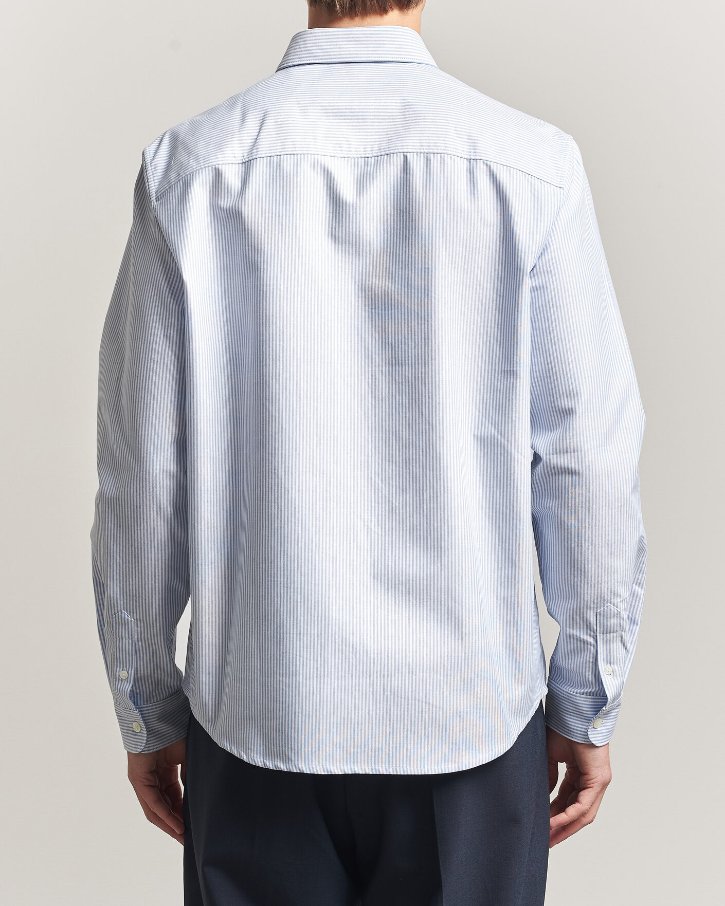 Uomini | Camicie | A.P.C. | Greg Striped Oxford Shirt Blue/White