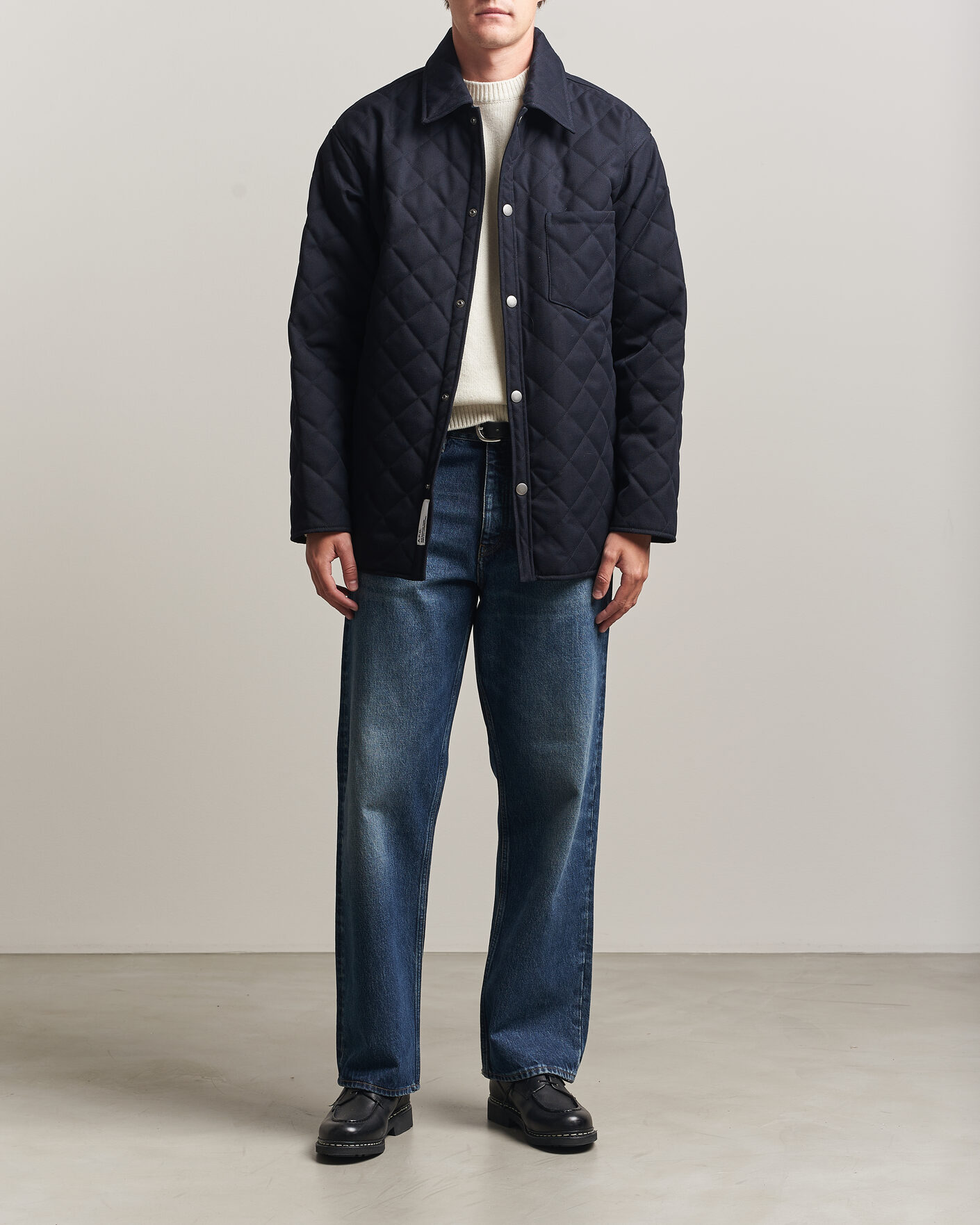 Uomini | Giacche | A.P.C. | Georges Quilted Jacket Dark Navy