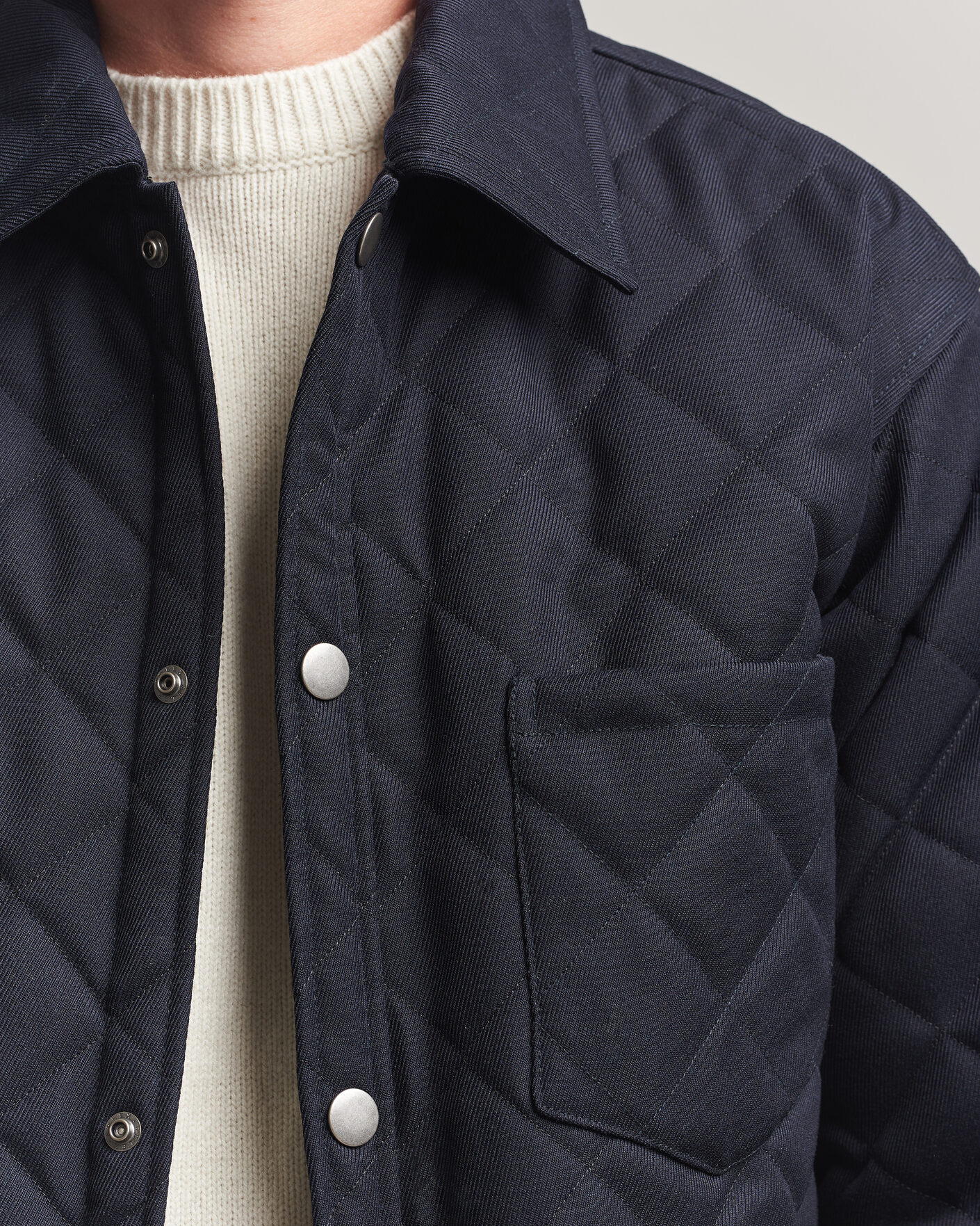Uomini | Giacche | A.P.C. | Georges Quilted Jacket Dark Navy
