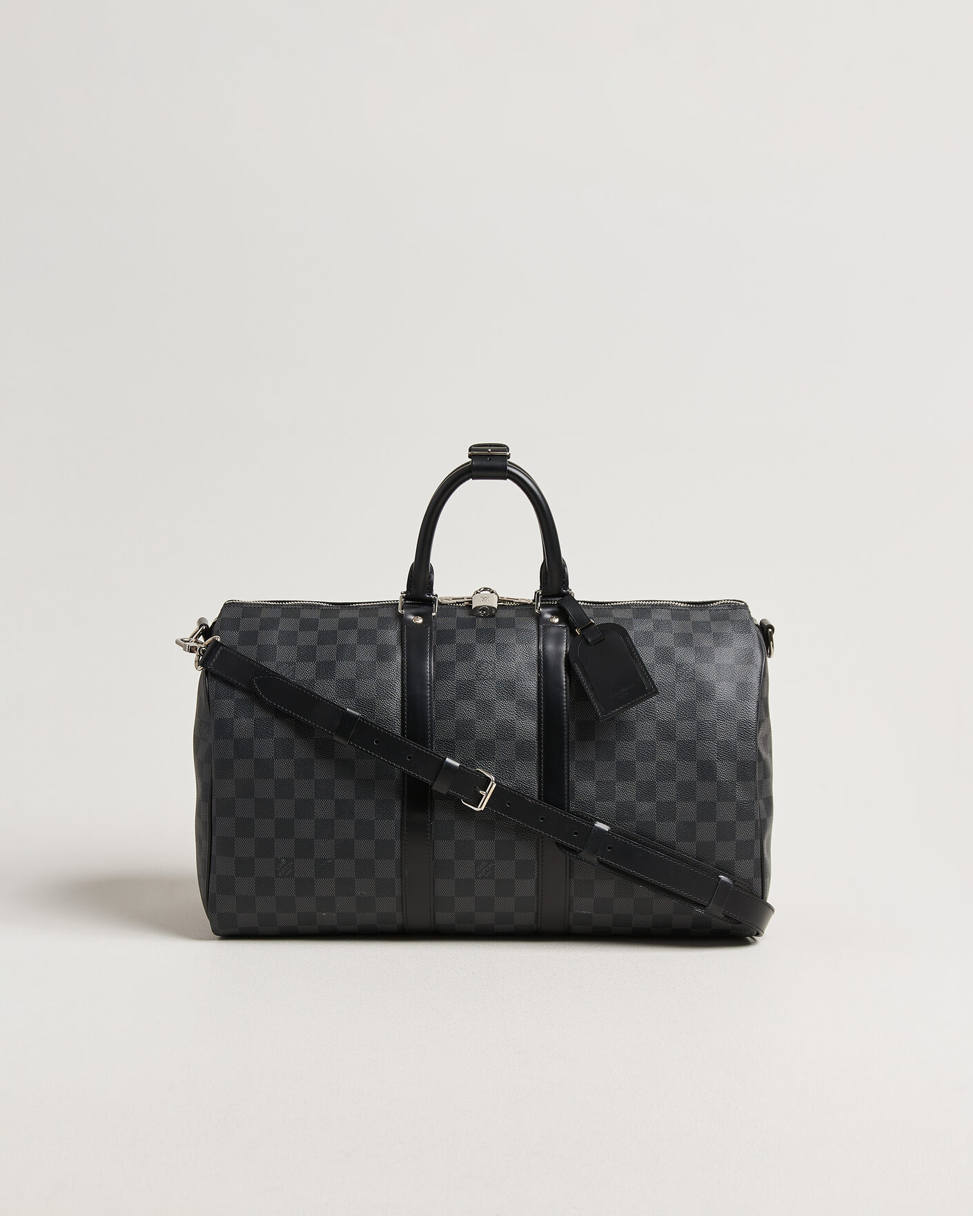 Uomini | Pre-Owned & Vintage Bags | Louis Vuitton Pre-Owned | Keepall Bandouliére 45 Damier Graphite