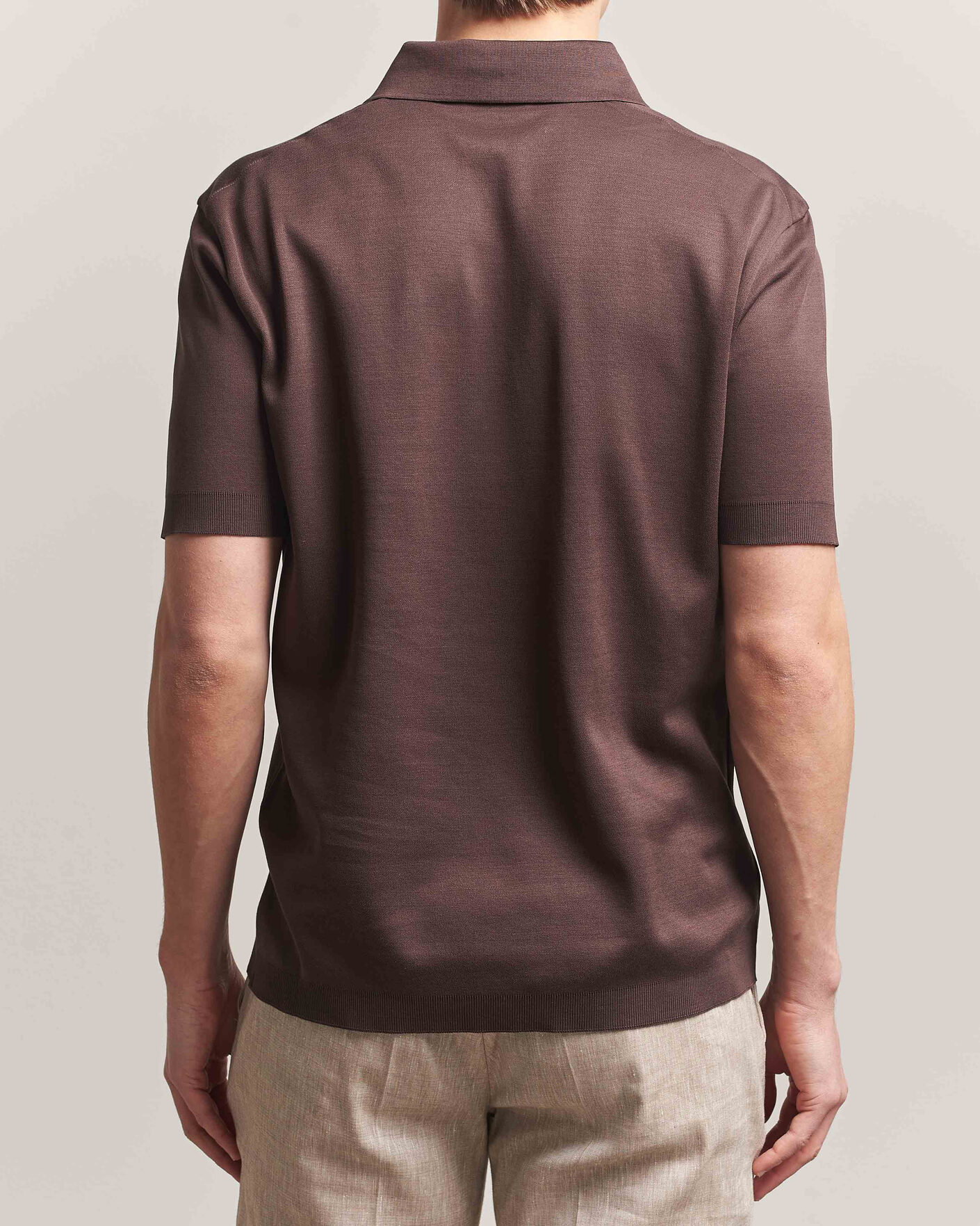 Uomini | Polo | Herno | Micro Piquet Polo Brown