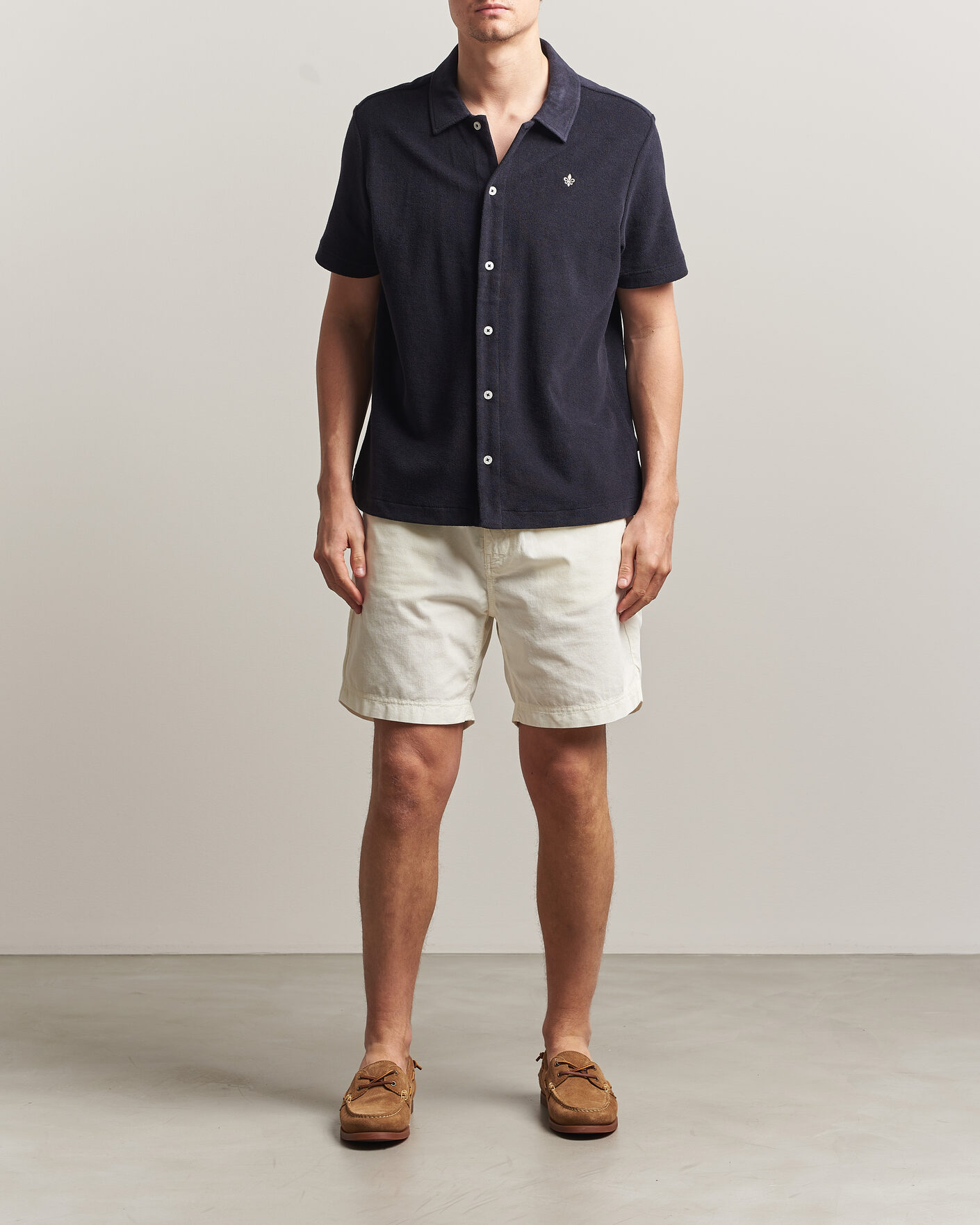 Uomini | Pantaloncini | Morris | Fenix Summer Cord Shorts Off White