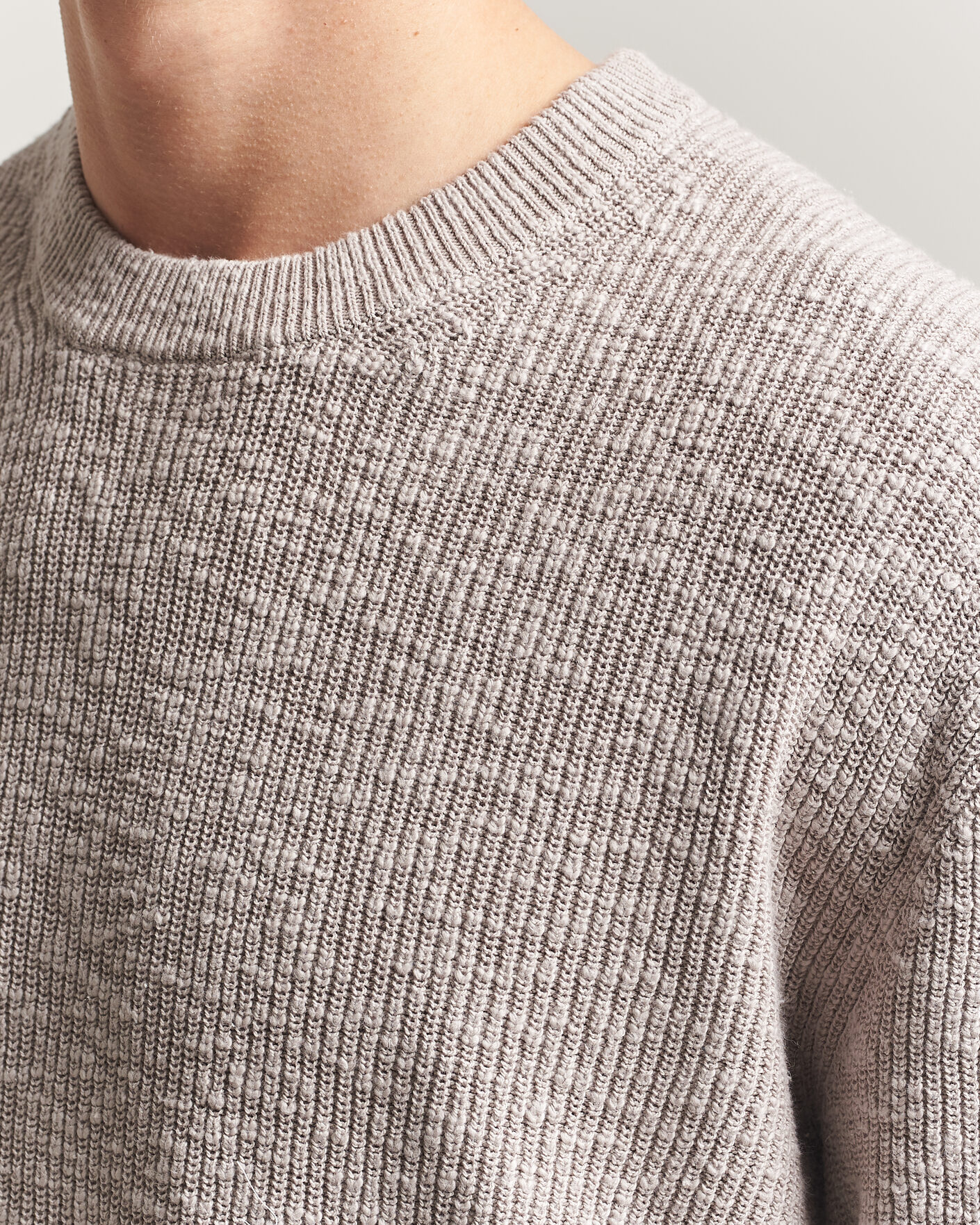 Uomini | Maglieria | NN07 | Russell Cotton Knitted Sweater Moon Dust