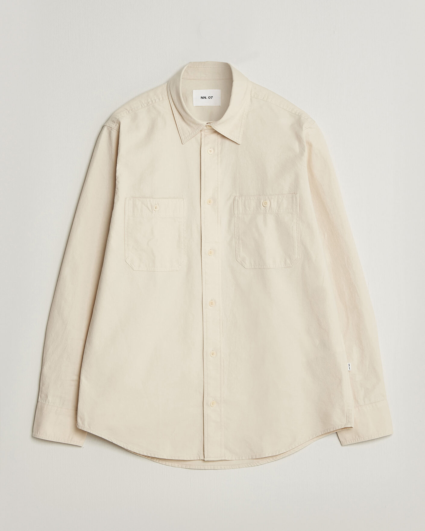 Uomini | Camicie | NN07 | Colby Twill Overshirt Ivory