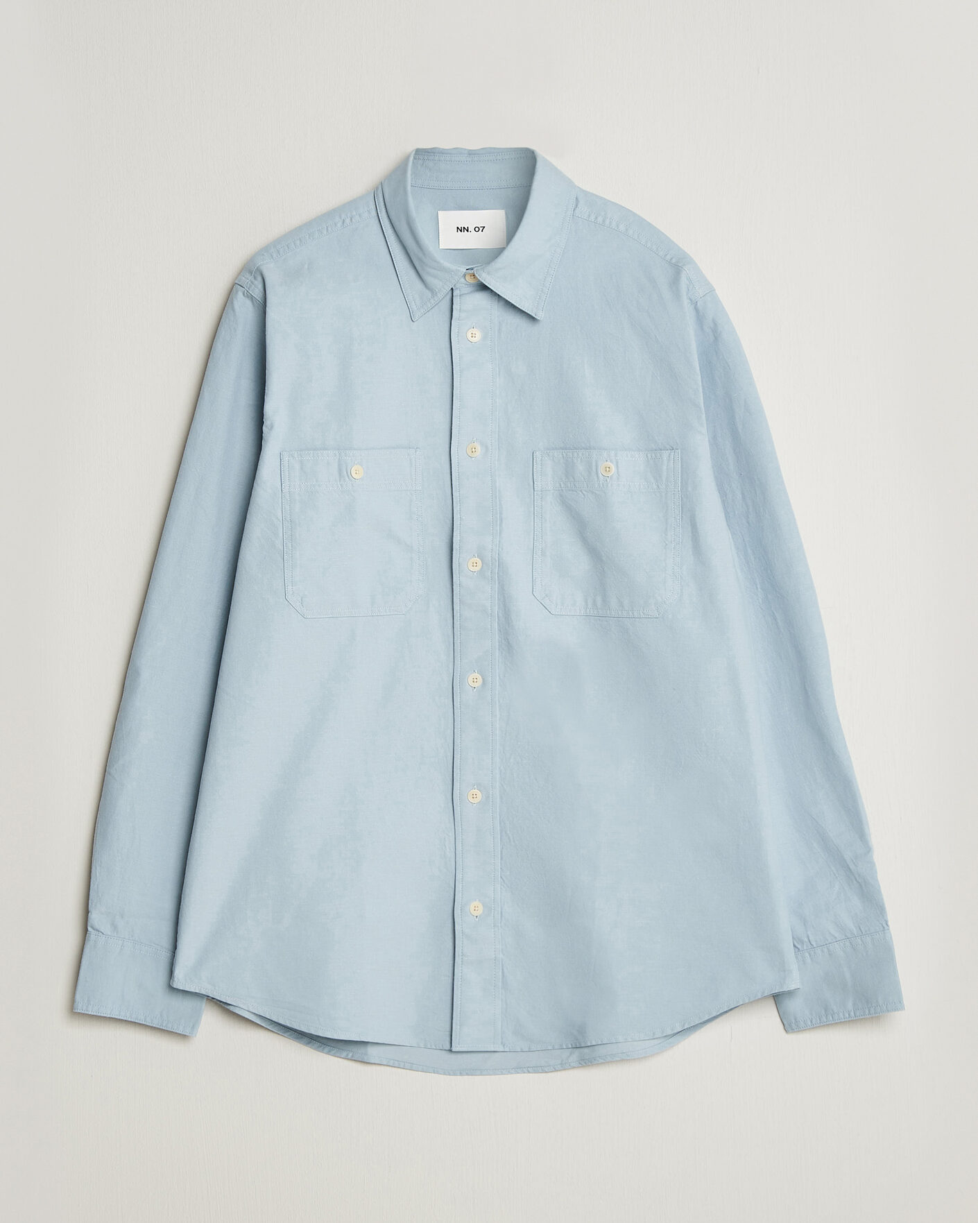 Uomini | Camicie | NN07 | Colby Twill Overshirt Sky Mist
