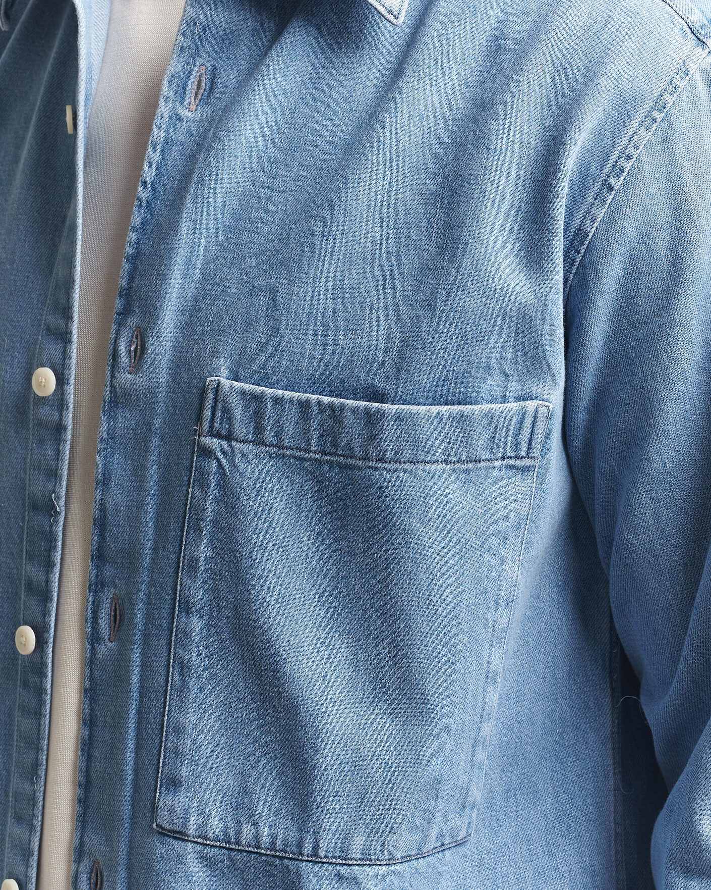 Uomini | Camicie | NN07 | Freddy Denim Overshirt Light Blue