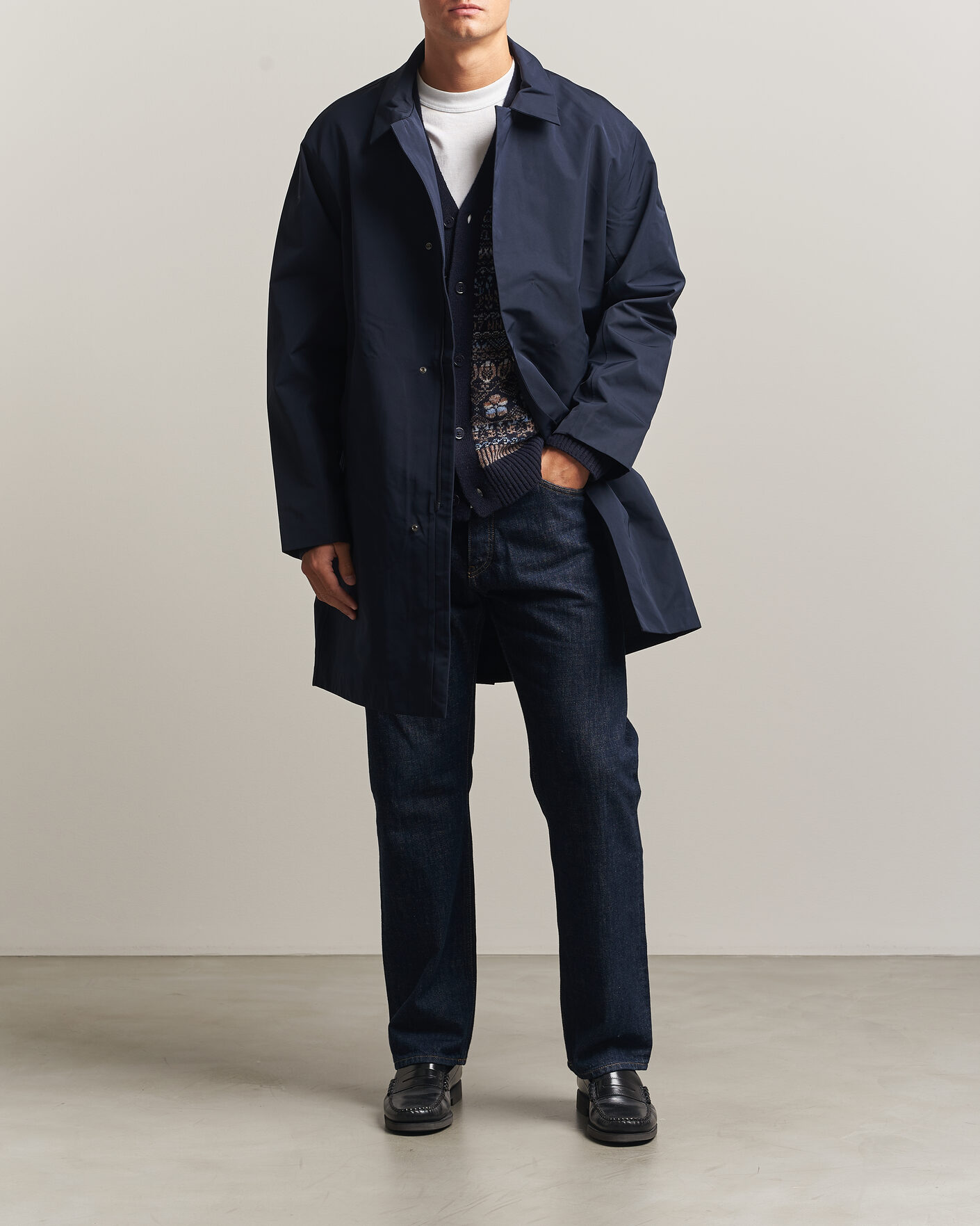 Uomini | Giacche | NN07 | Steve Technical Coat Deep Navy