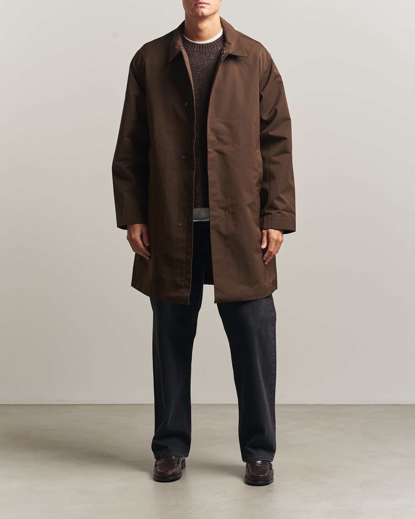 Uomini | Giacche | NN07 | Steve Technical Coat Demitasse Brown