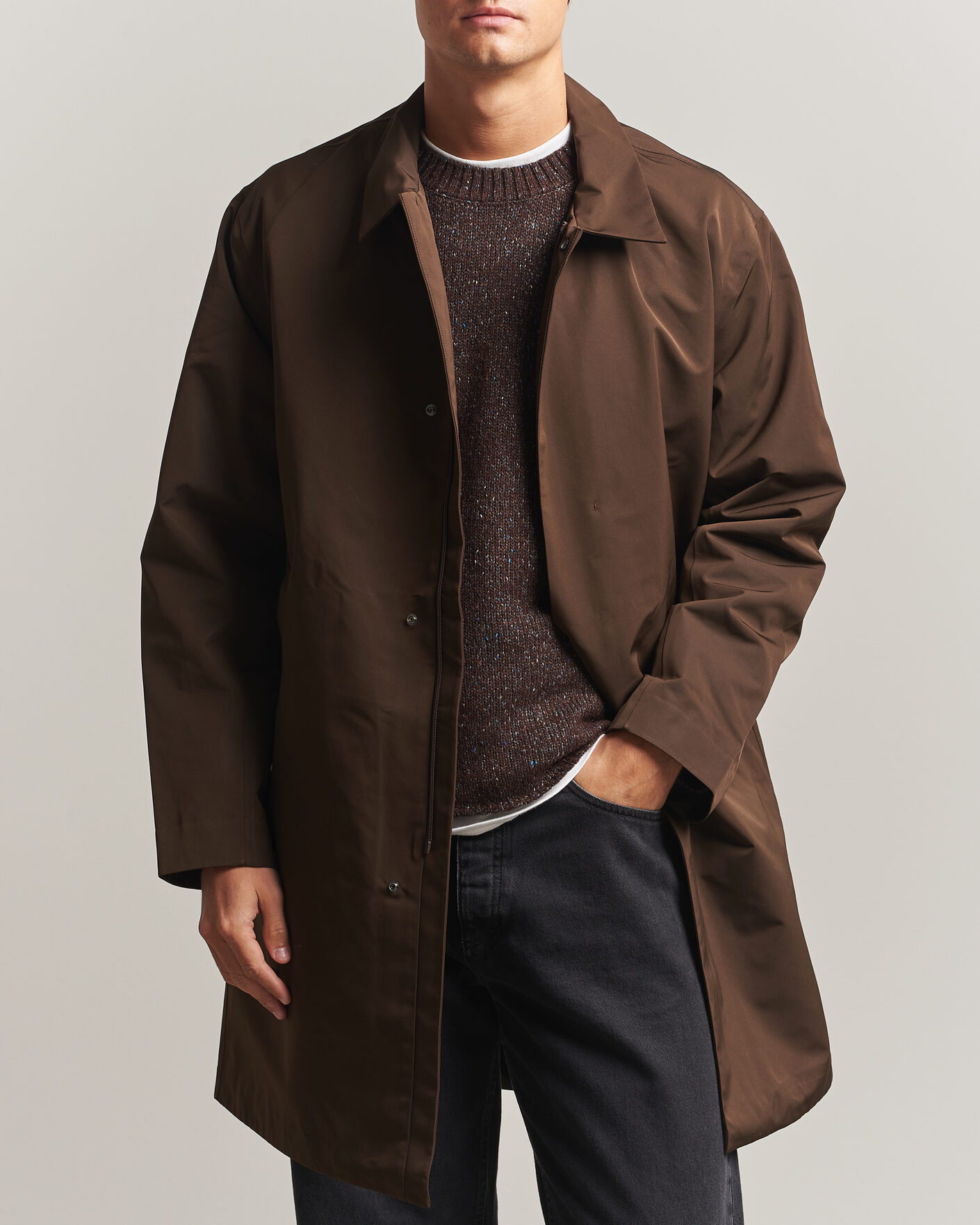 Uomini | Giacche | NN07 | Steve Technical Coat Demitasse Brown
