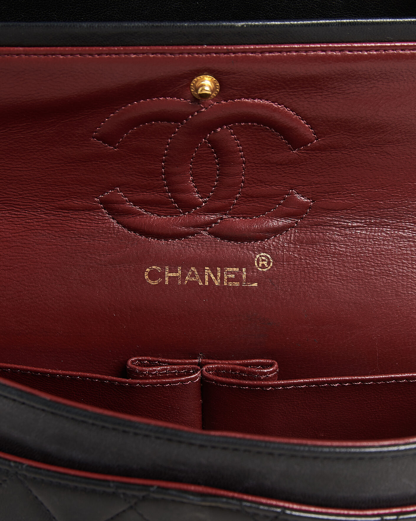 Uomini | Chanel Pre-Owned Classic Small Double Flap Bag Black | Chanel Pre-Owned | Classic Small Double Flap Bag Black