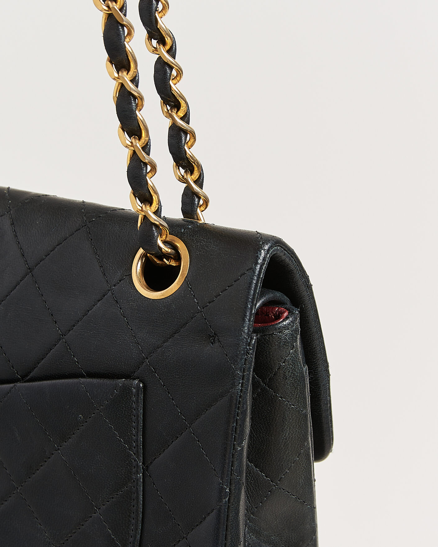 Uomini | Chanel Pre-Owned Classic Small Double Flap Bag Black | Chanel Pre-Owned | Classic Small Double Flap Bag Black