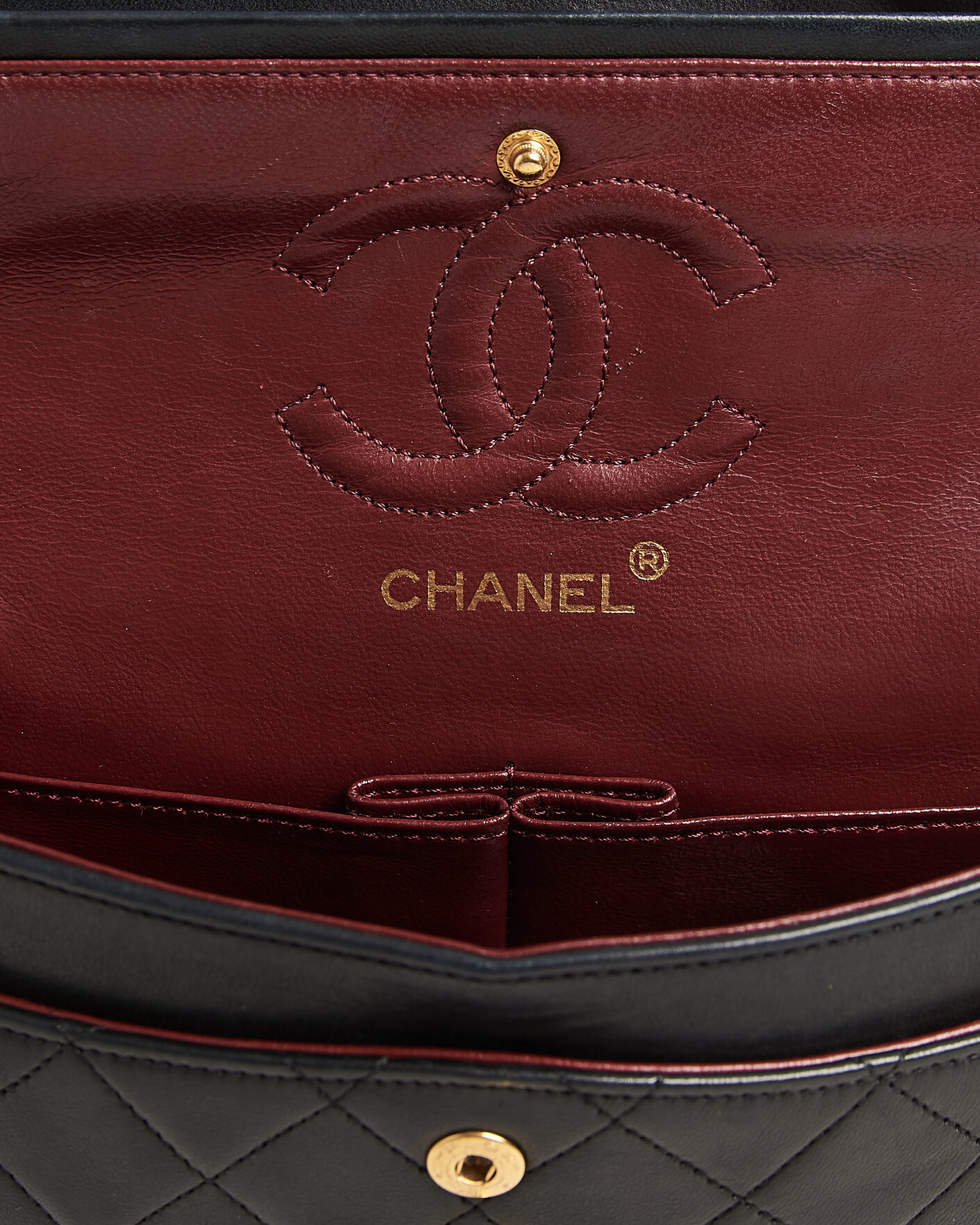 Uomini | Pre-Owned & Vintage Bags | Chanel Pre-Owned | Classic Small Double Flap Bag Black
