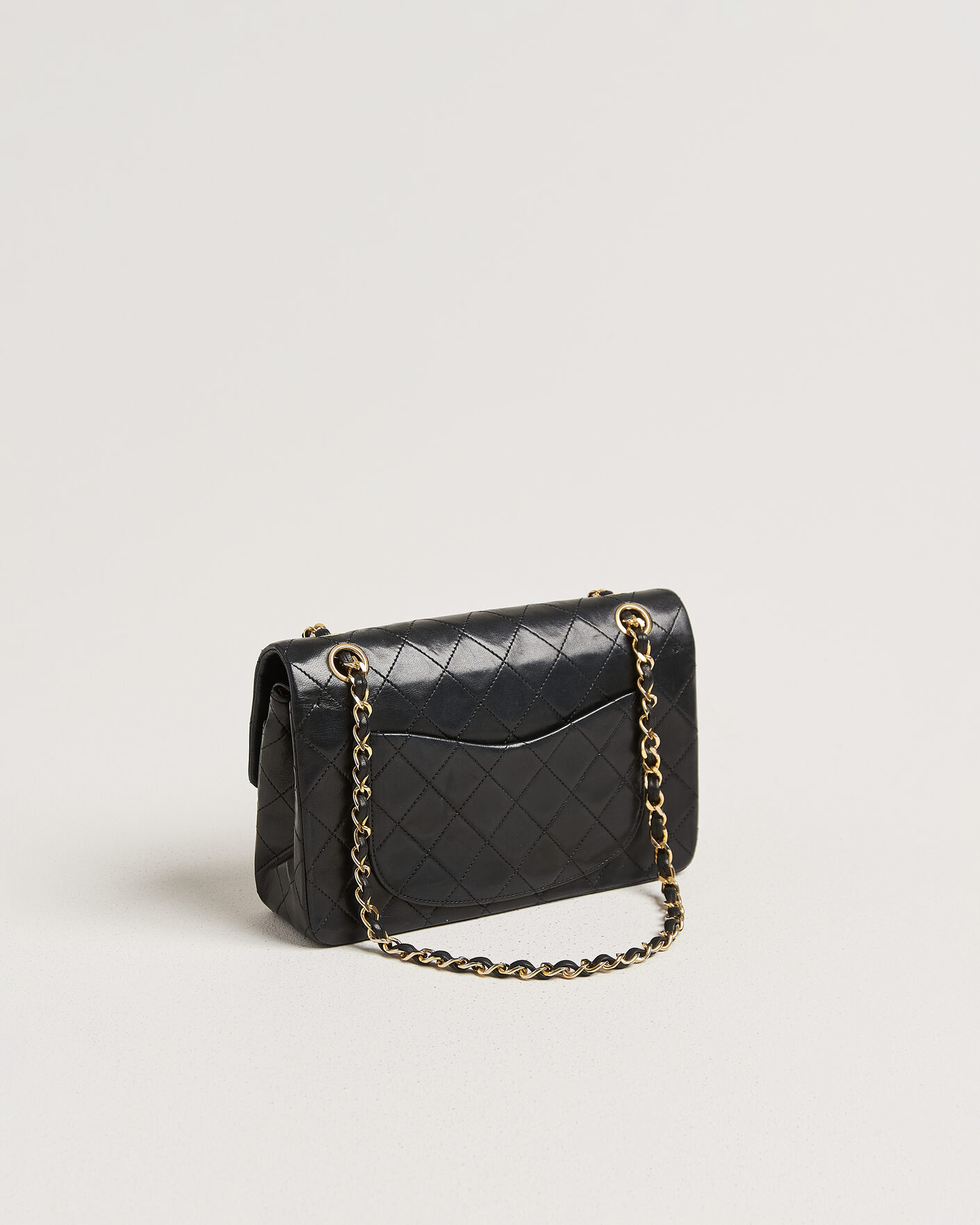 Uomini | Pre-Owned & Vintage Bags | Chanel Pre-Owned | Classic Small Double Flap Bag Black
