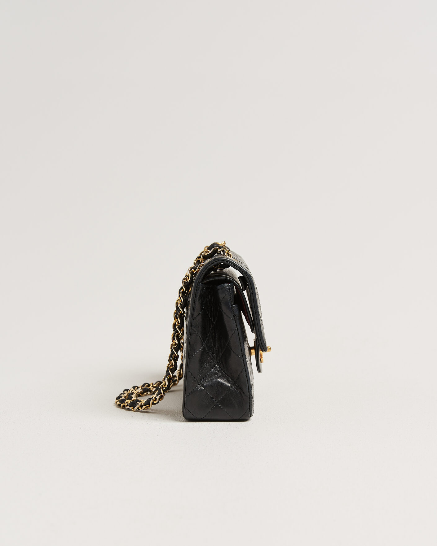 Uomini | Pre-Owned & Vintage Bags | Chanel Pre-Owned | Classic Small Double Flap Bag Black