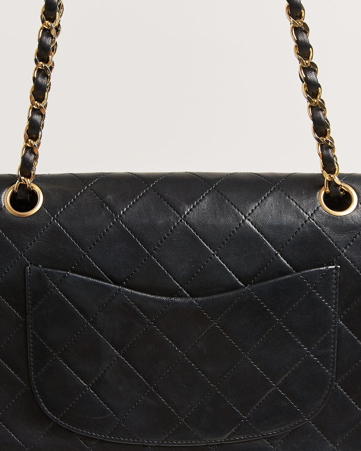 Uomini | Pre-Owned & Vintage Bags | Chanel Pre-Owned | Classic Small Double Flap Bag Black