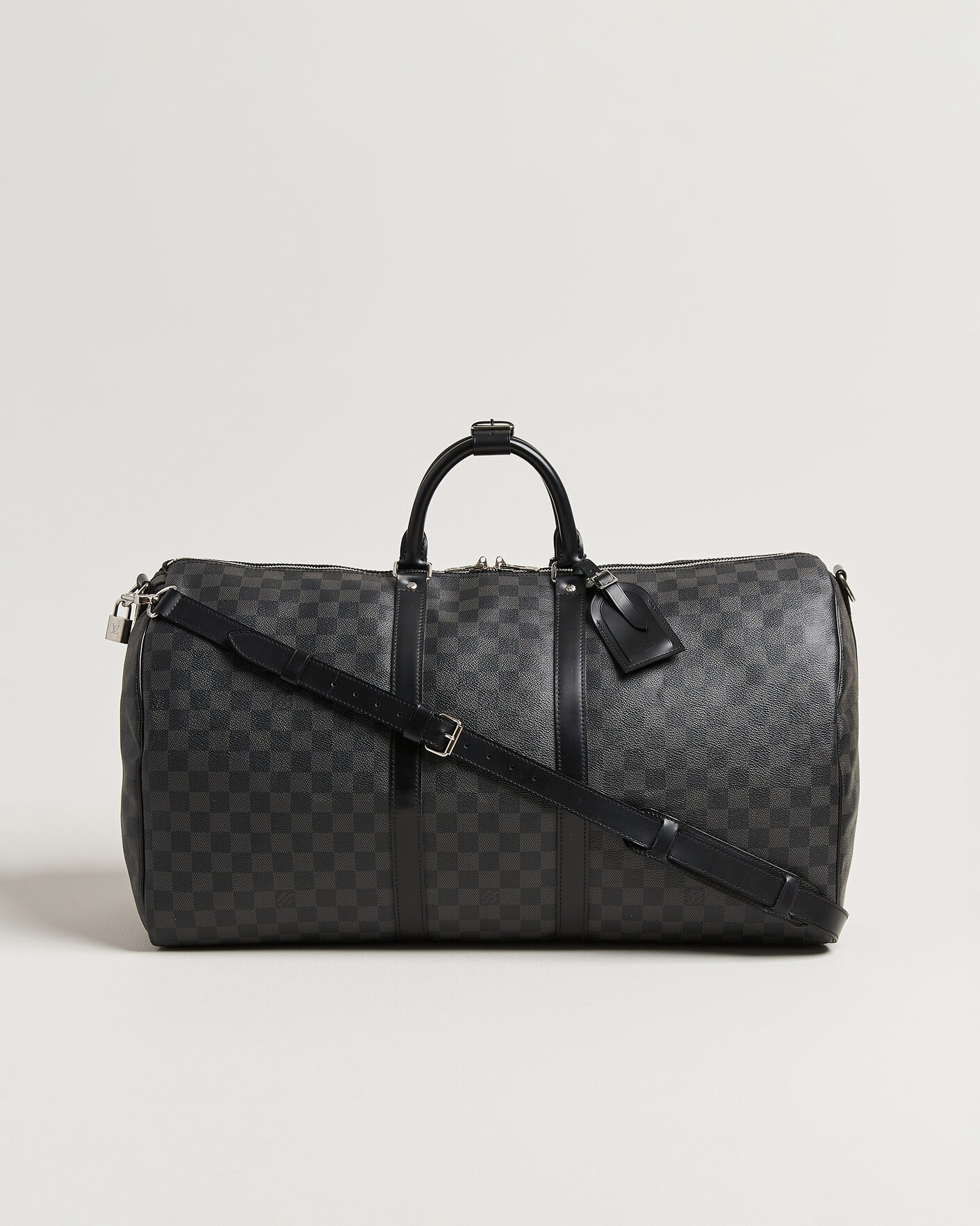 Uomini | Pre-Owned & Vintage Bags | Louis Vuitton Pre-Owned | Keepall 55 Bandouliére Damier Graphite