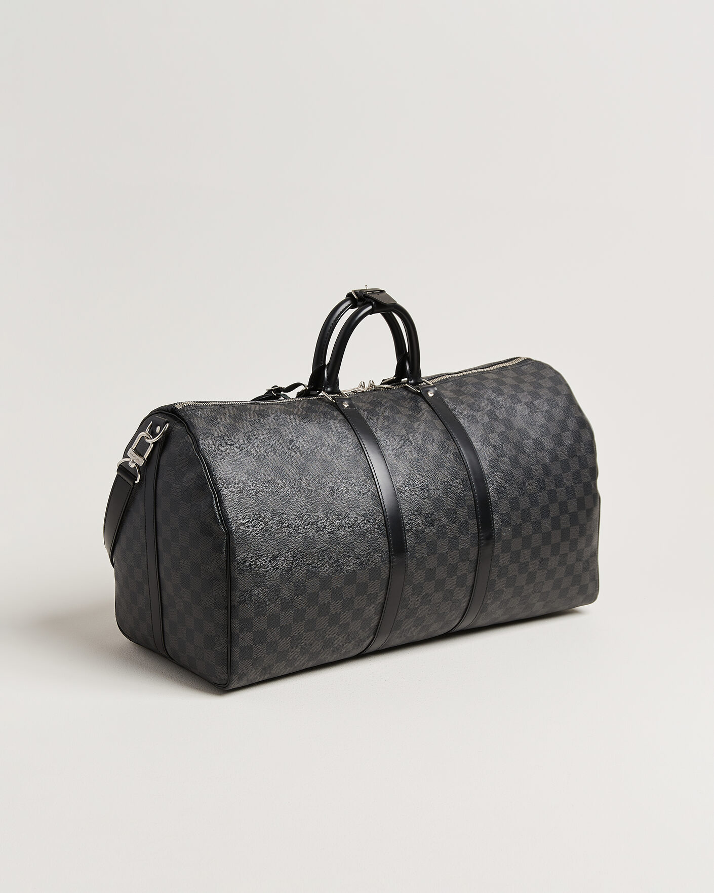 Uomini | Pre-Owned & Vintage Bags | Louis Vuitton Pre-Owned | Keepall 55 Bandouliére Damier Graphite
