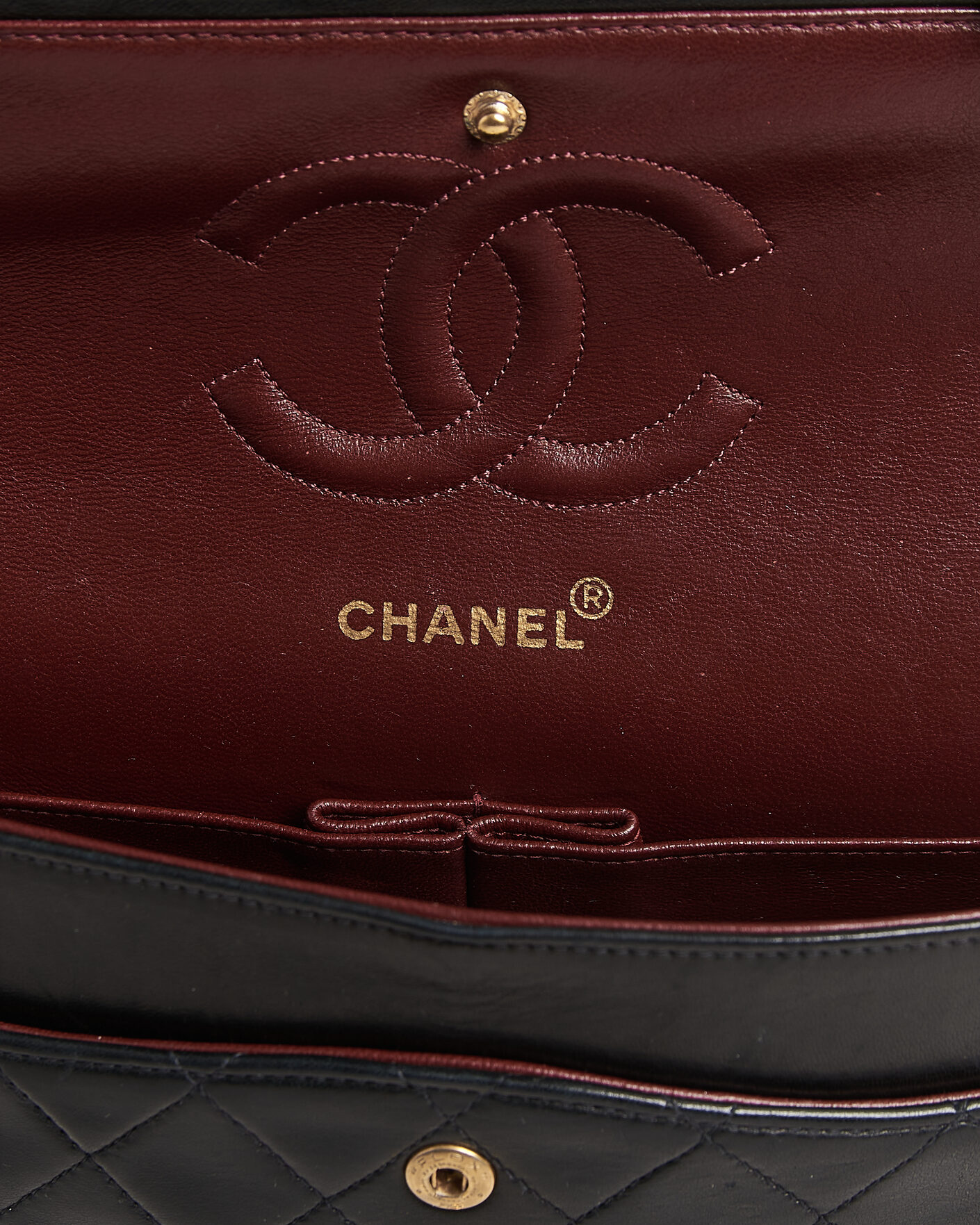Uomini | Pre-Owned & Vintage Bags | Chanel Pre-Owned | Classic Medium Double Flap Bag Black