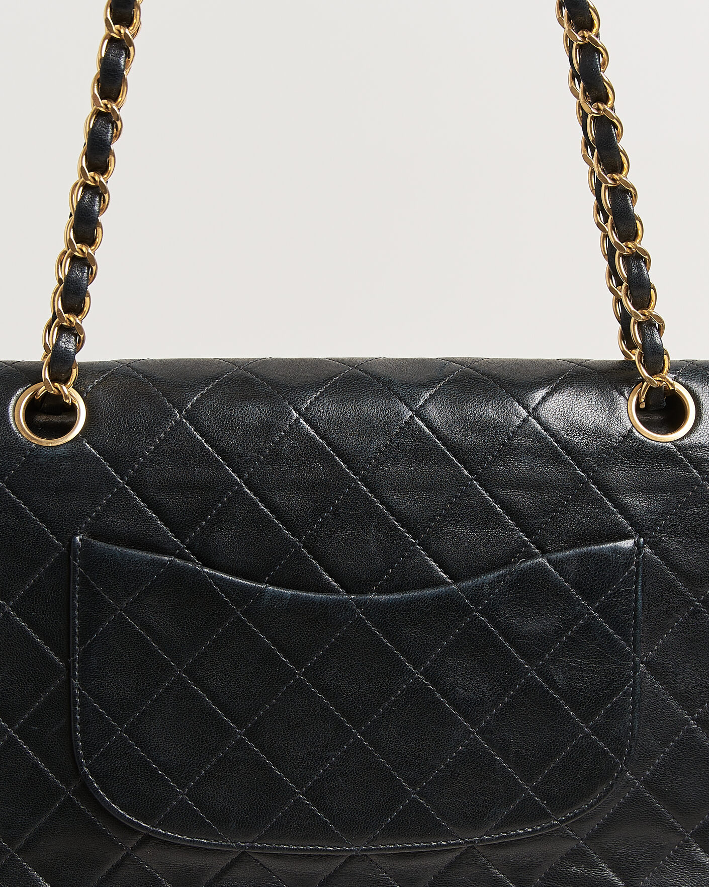 Uomini | Pre-Owned & Vintage Bags | Chanel Pre-Owned | Classic Medium Double Flap Bag Black