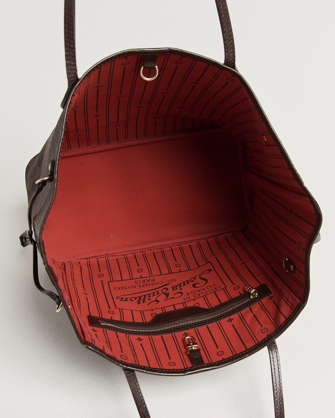 Uomini | Pre-Owned & Vintage Bags | Louis Vuitton Pre-Owned | Neverfull MM Damier Ebene