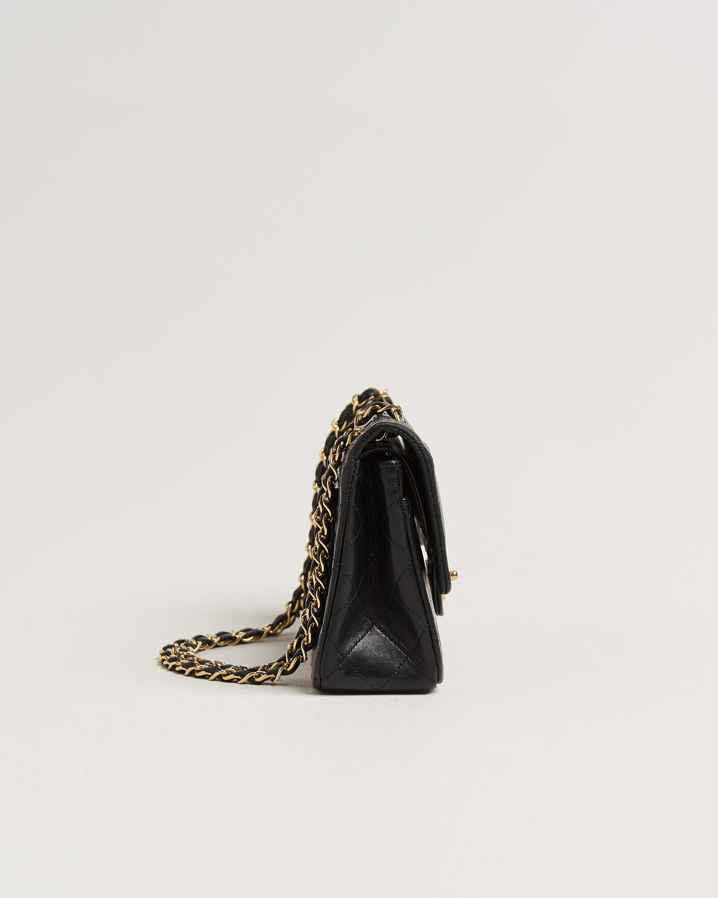 Uomini | Pre-Owned & Vintage Bags | Chanel Pre-Owned | Classic Small Double Flap Bag Black