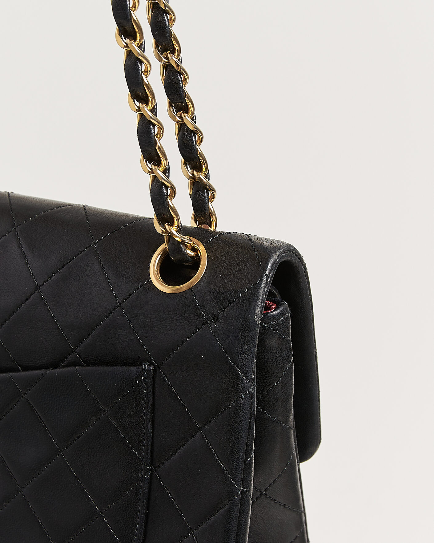 Uomini | Pre-Owned & Vintage Bags | Chanel Pre-Owned | Classic Small Double Flap Bag Black
