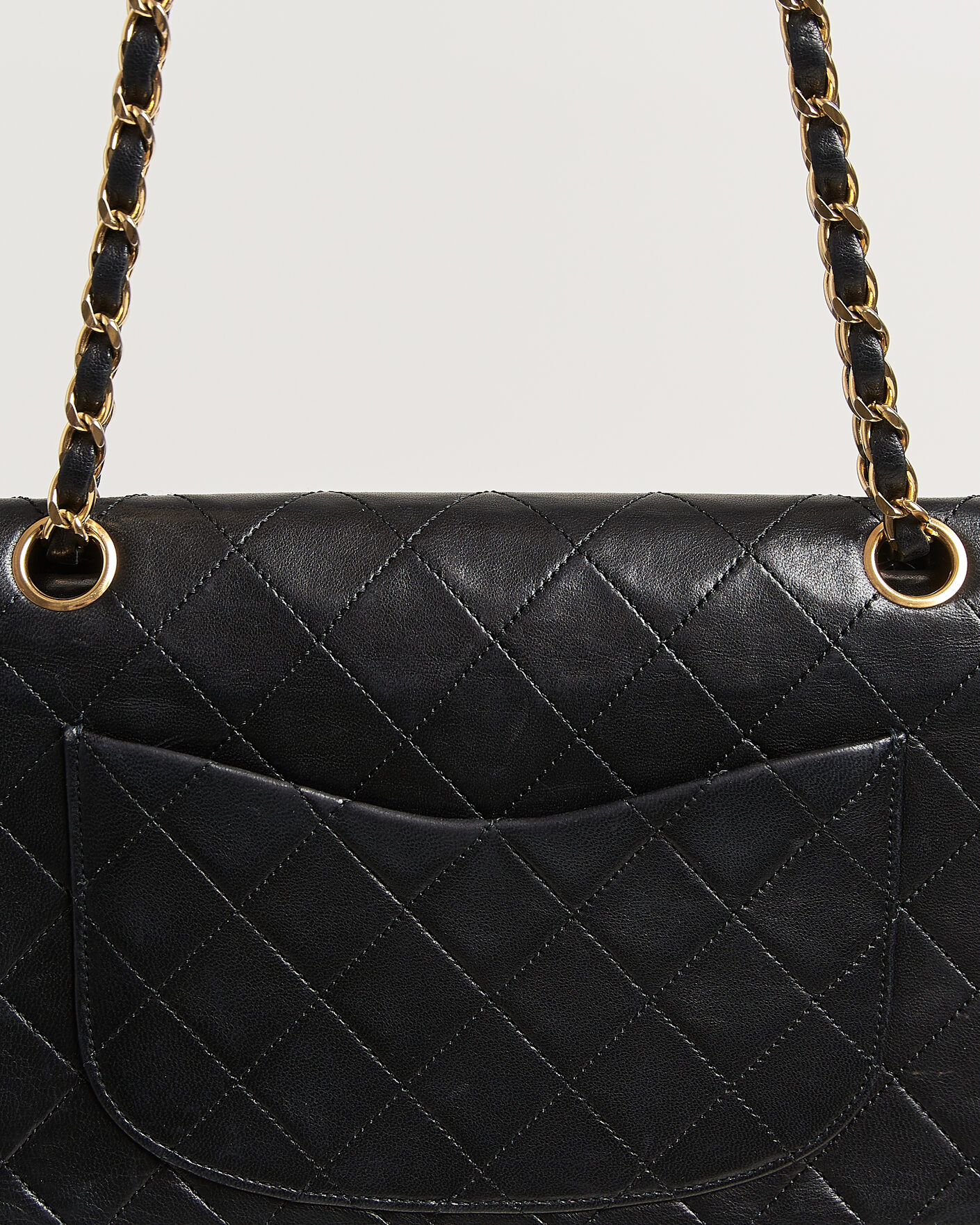 Uomini | Pre-Owned & Vintage Bags | Chanel Pre-Owned | Classic Small Double Flap Bag Black