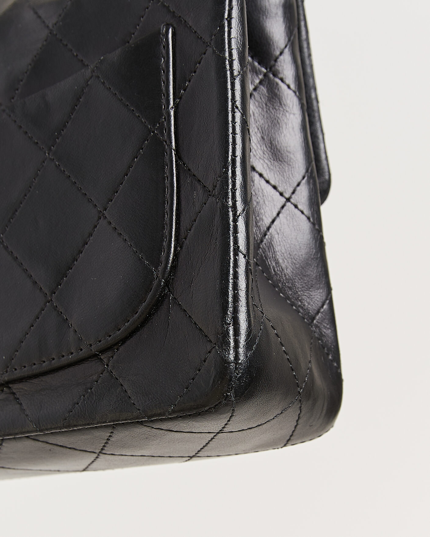 Uomini | Chanel Pre-Owned Classic Mini Single Flap Square Bag Black | Chanel Pre-Owned | Classic Mini Single Flap Square Bag Black