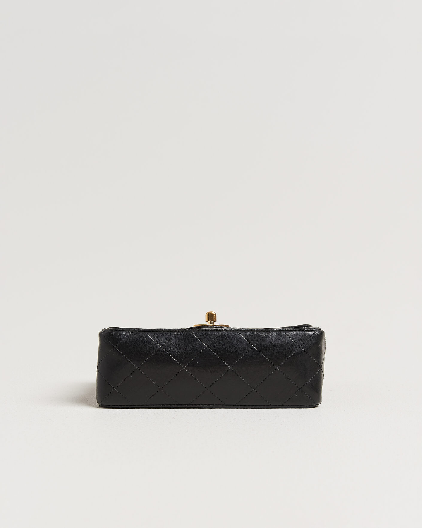 Uomini | Chanel Pre-Owned Classic Mini Single Flap Square Bag Black | Chanel Pre-Owned | Classic Mini Single Flap Square Bag Black