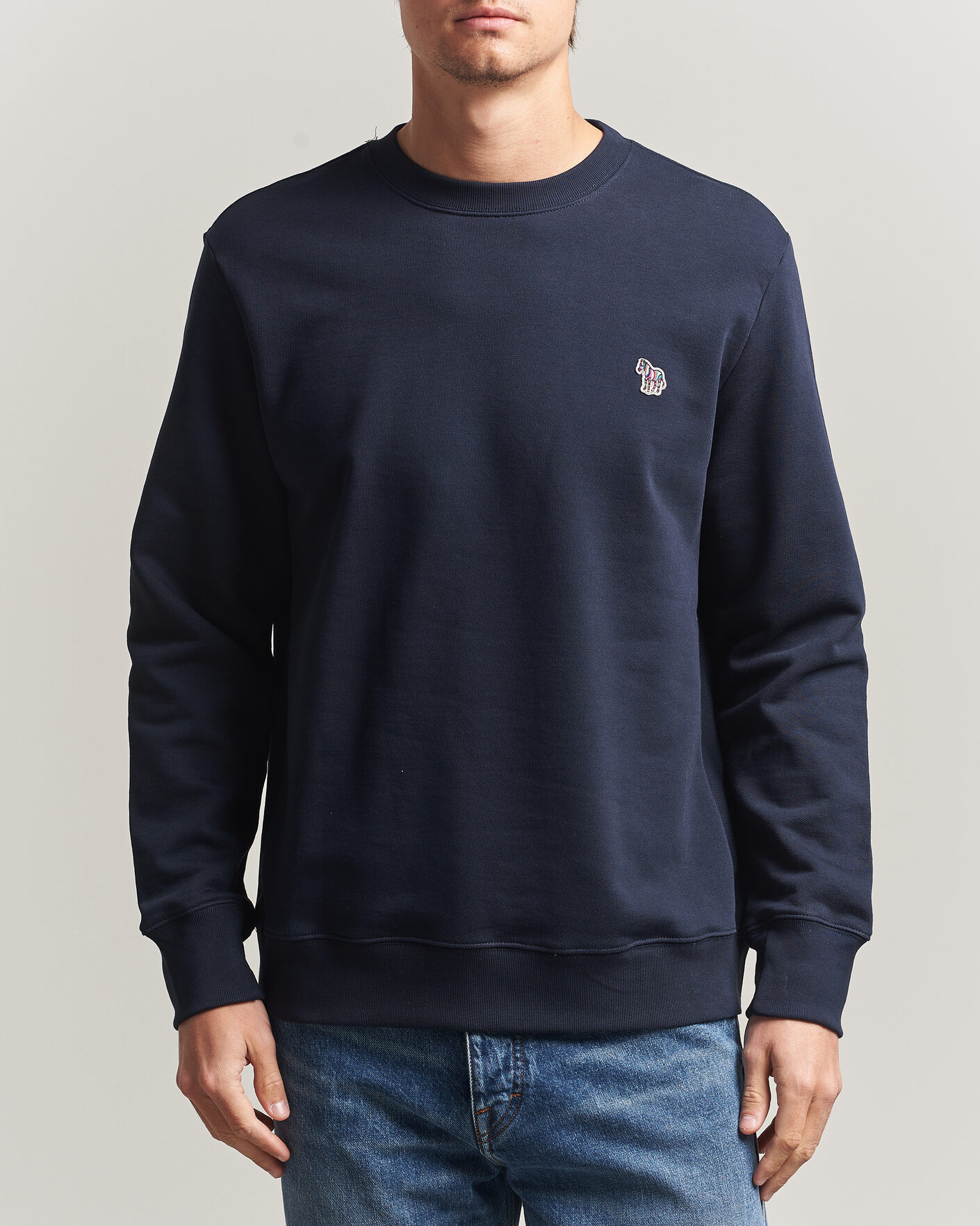 Uomini | Maglieria | PS Paul Smith | Zebra Organic Cotton Sweatshirt Navy