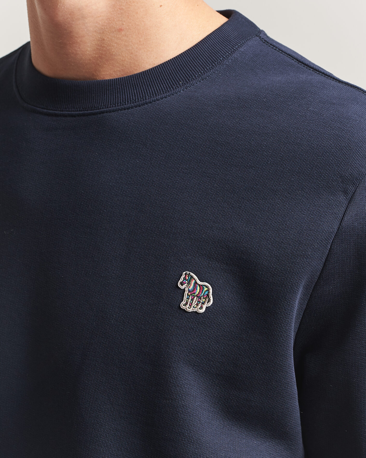 Uomini | Maglieria | PS Paul Smith | Zebra Organic Cotton Sweatshirt Navy