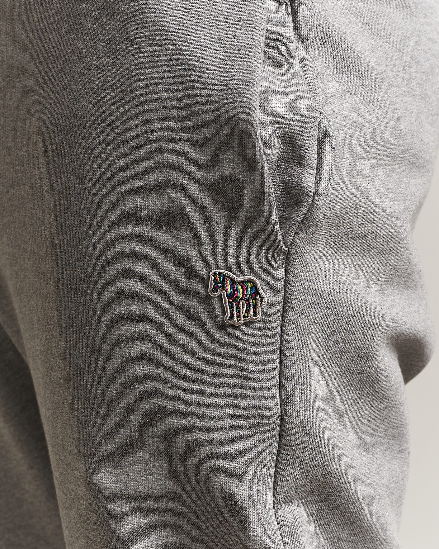 Uomini | Pantaloni | PS Paul Smith | Zebra Organic Cotton Sweatpants Grey Melange