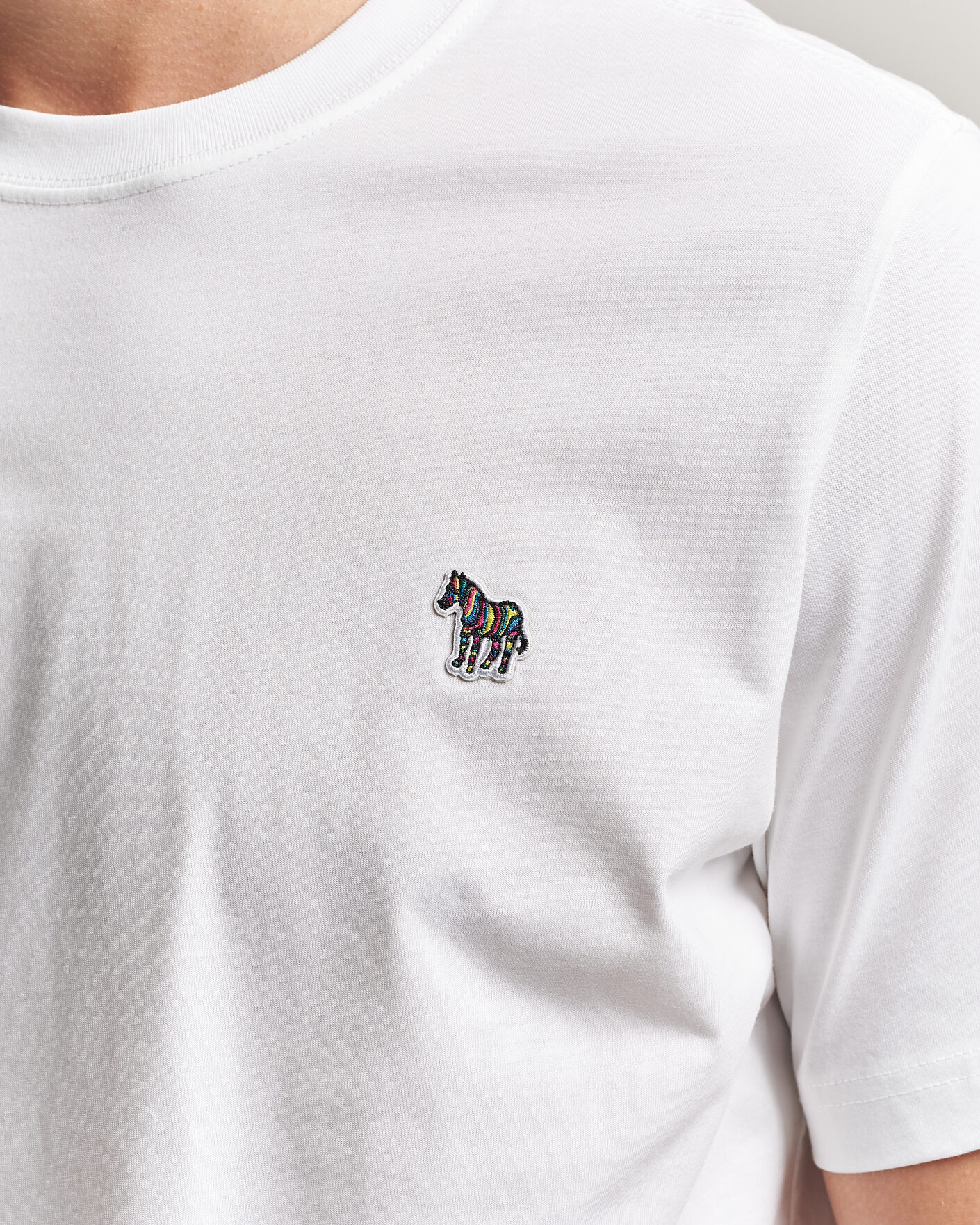 Uomini | T-shirt | PS Paul Smith | Organic Cotton Zebra T-Shirt White