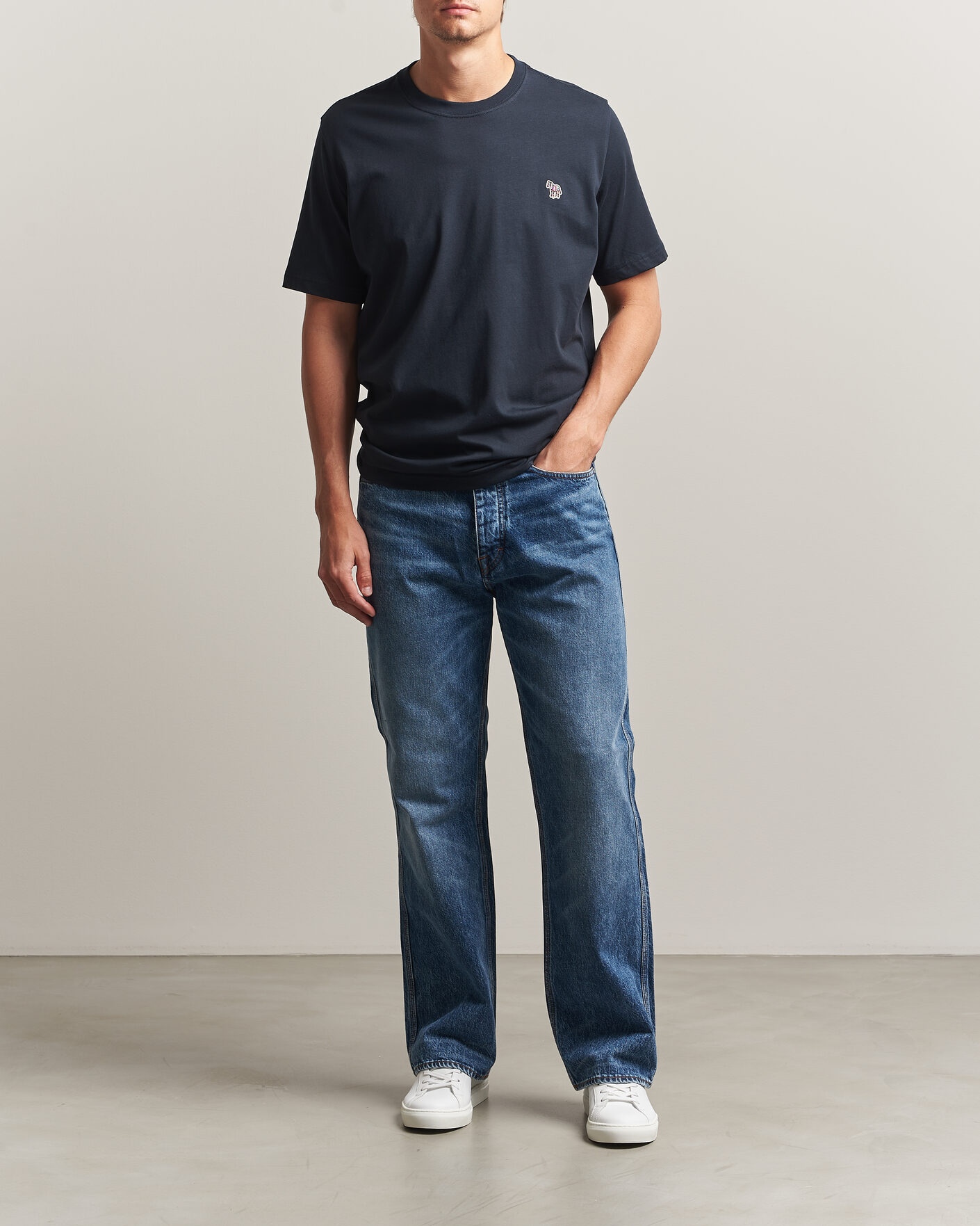 Uomini | T-shirt | PS Paul Smith | Organic Cotton Zebra T-Shirt Navy