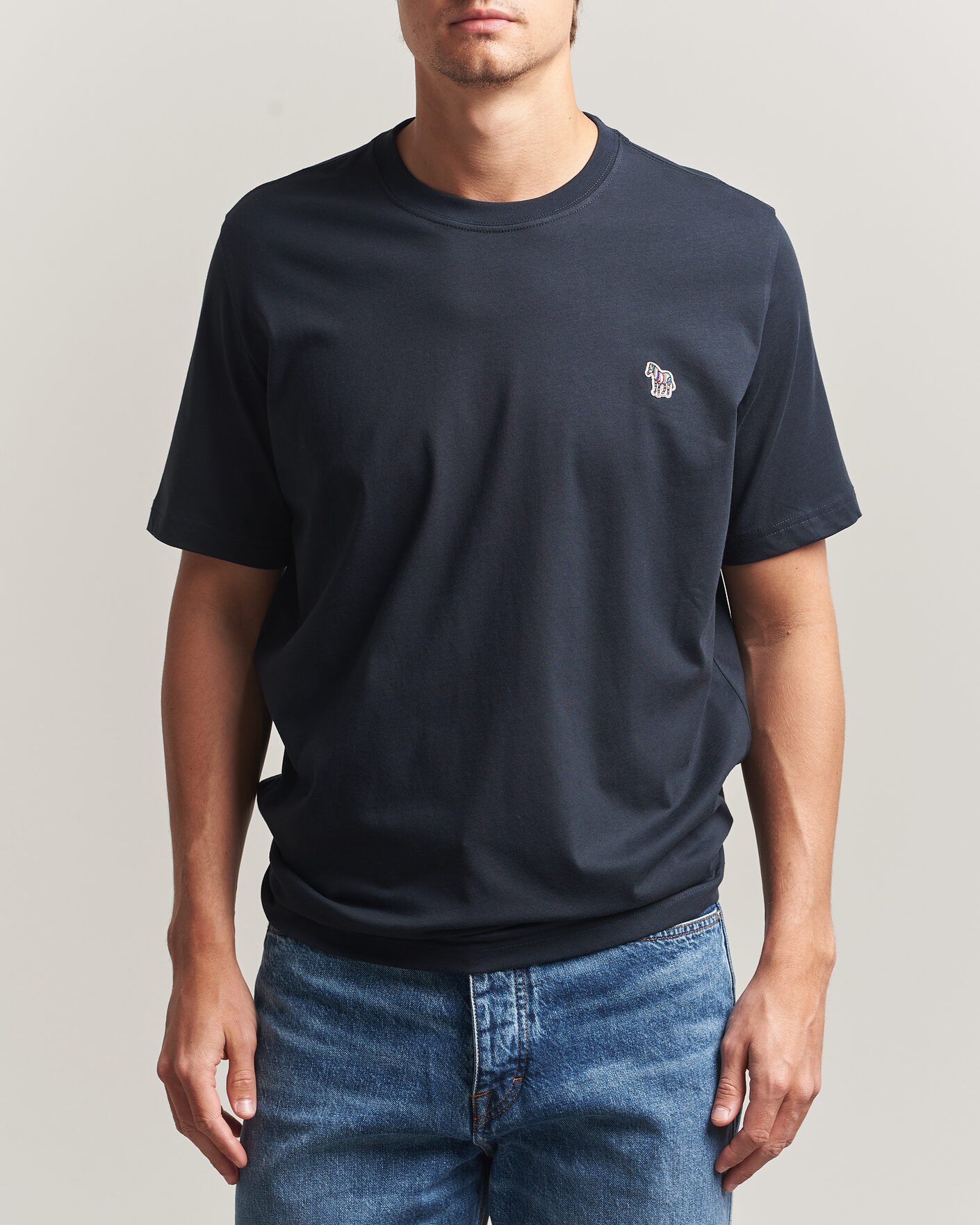 Uomini | T-shirt | PS Paul Smith | Organic Cotton Zebra T-Shirt Navy