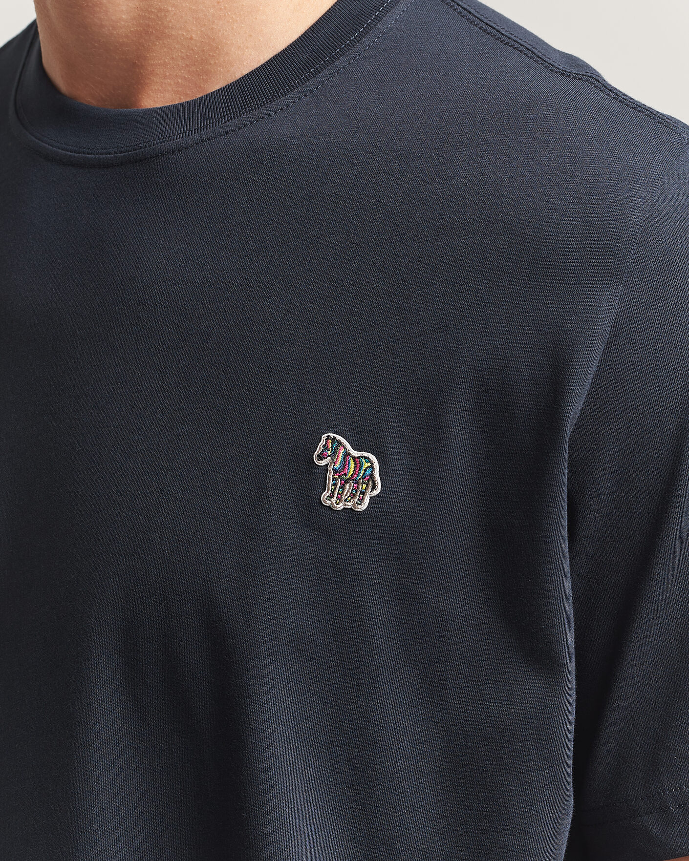 Uomini | T-shirt | PS Paul Smith | Organic Cotton Zebra T-Shirt Navy