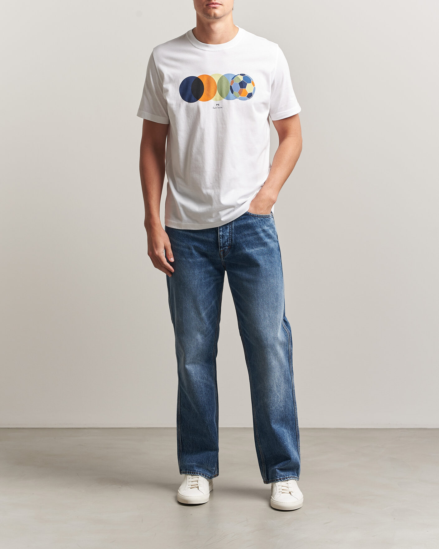 Uomini | T-shirt | PS Paul Smith | Football Crew Neck T-Shirt White